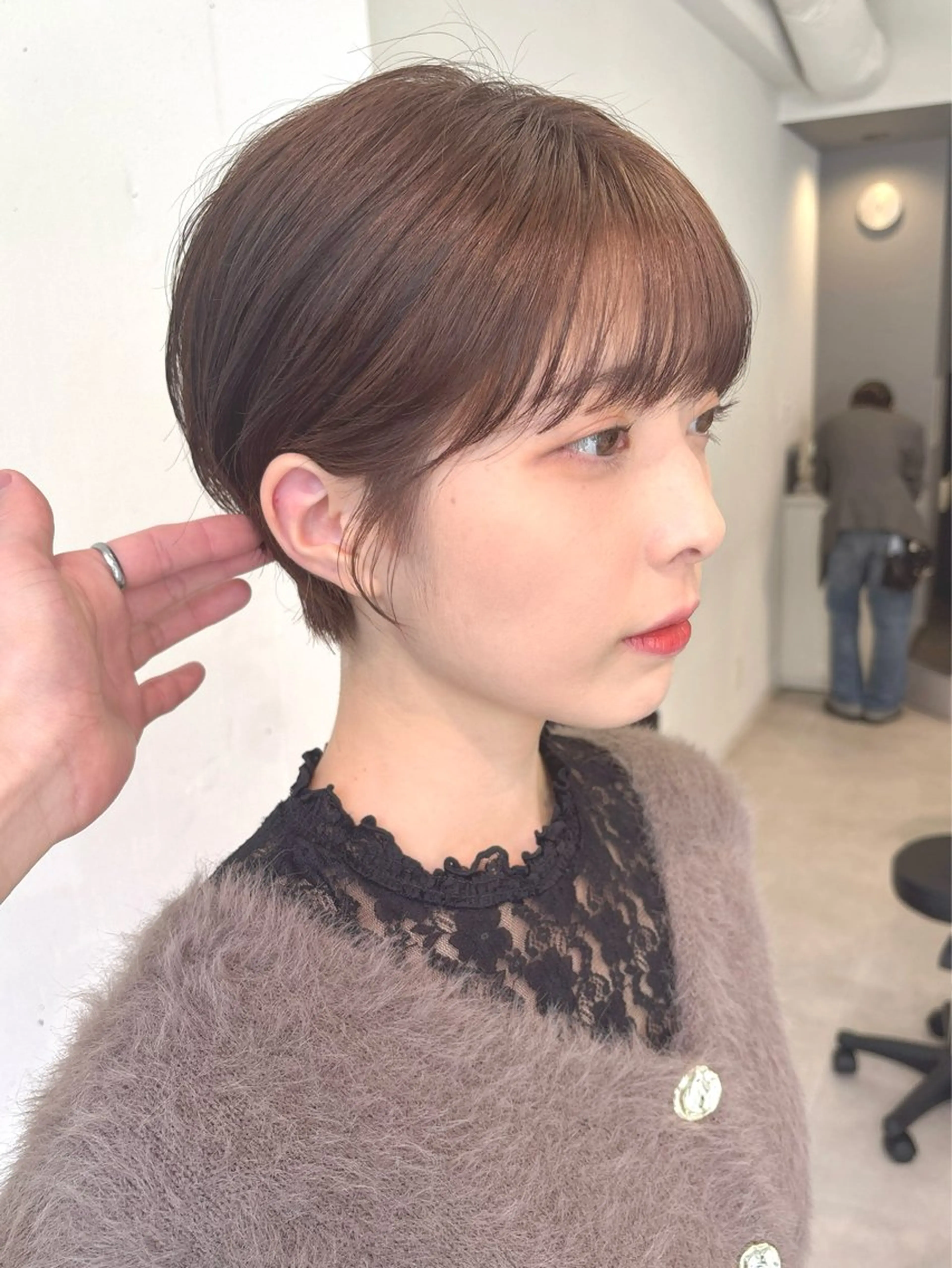 ショート カラー 丸みショート ショートヘア 小顔カット カット ヘアカラー トリートメント ハイライト/ショート /ボブ/RYOHEIのヘアスタイル