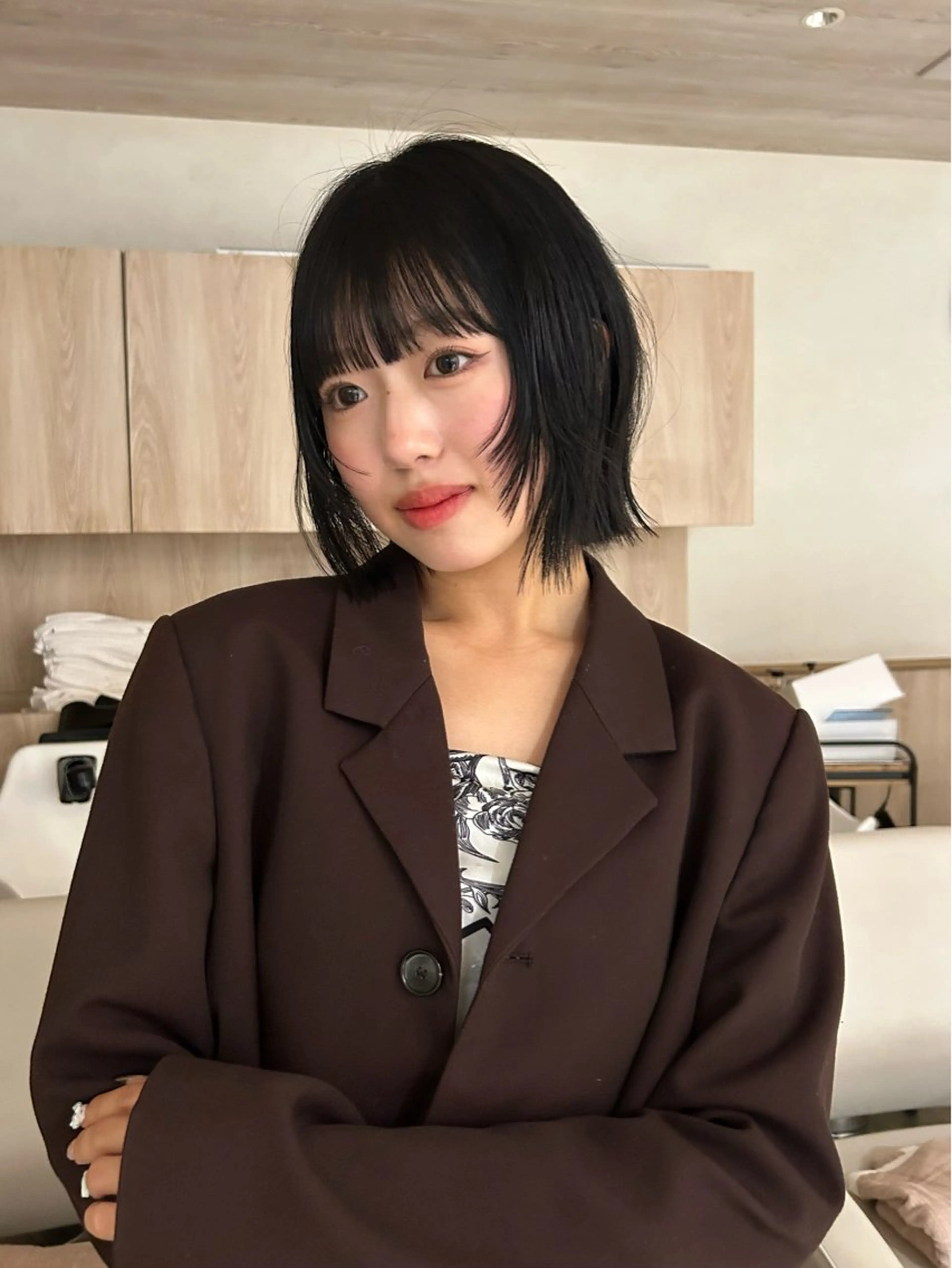 ショート カラー カット ヘアカラー Sora/レイヤー/ 似合わせカラー🤎のヘアスタイル