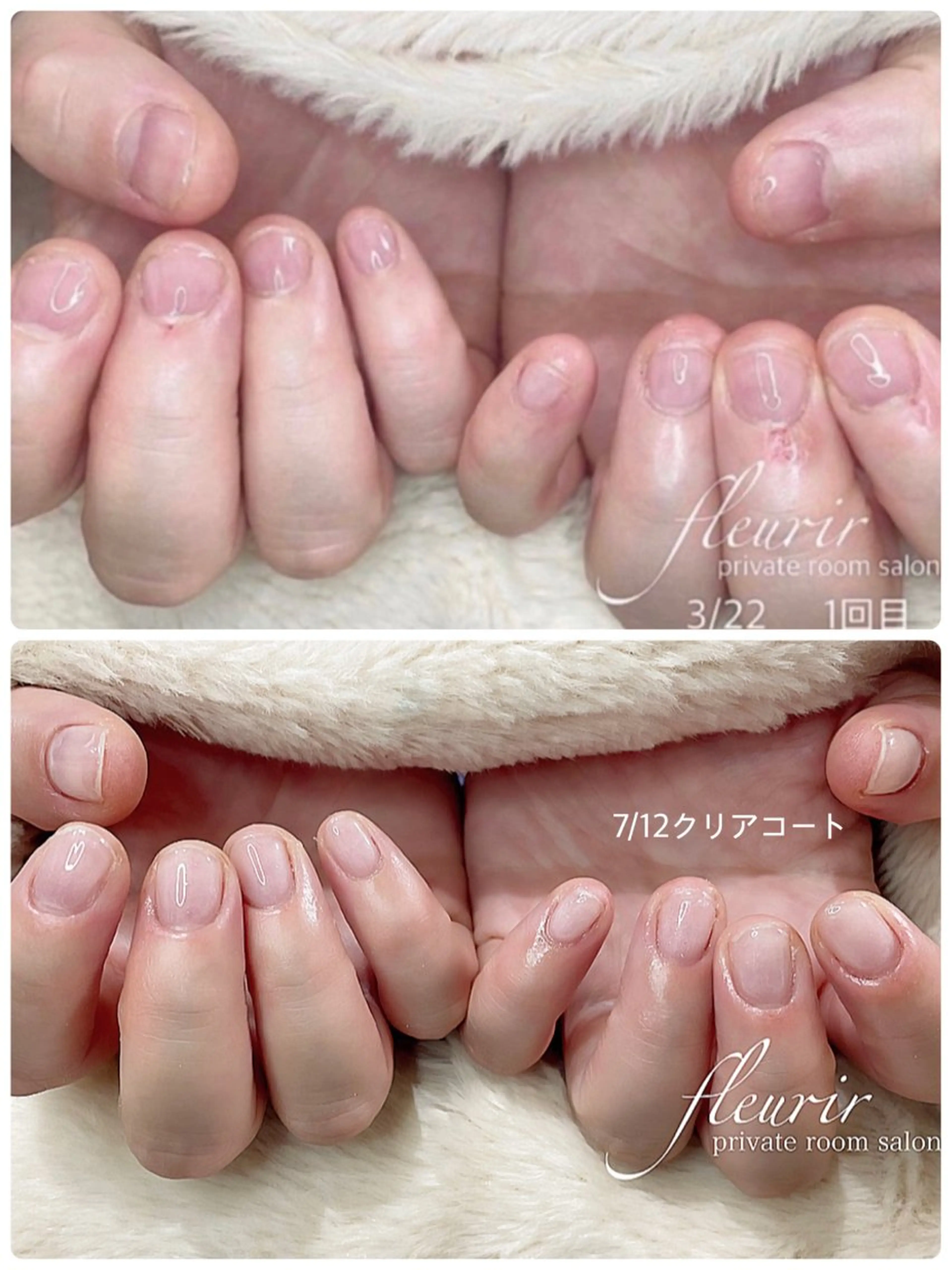ネイル クリアネイル ジェルネイル 卒業式 フルリール 【プライベートサロンのネイルデザイン