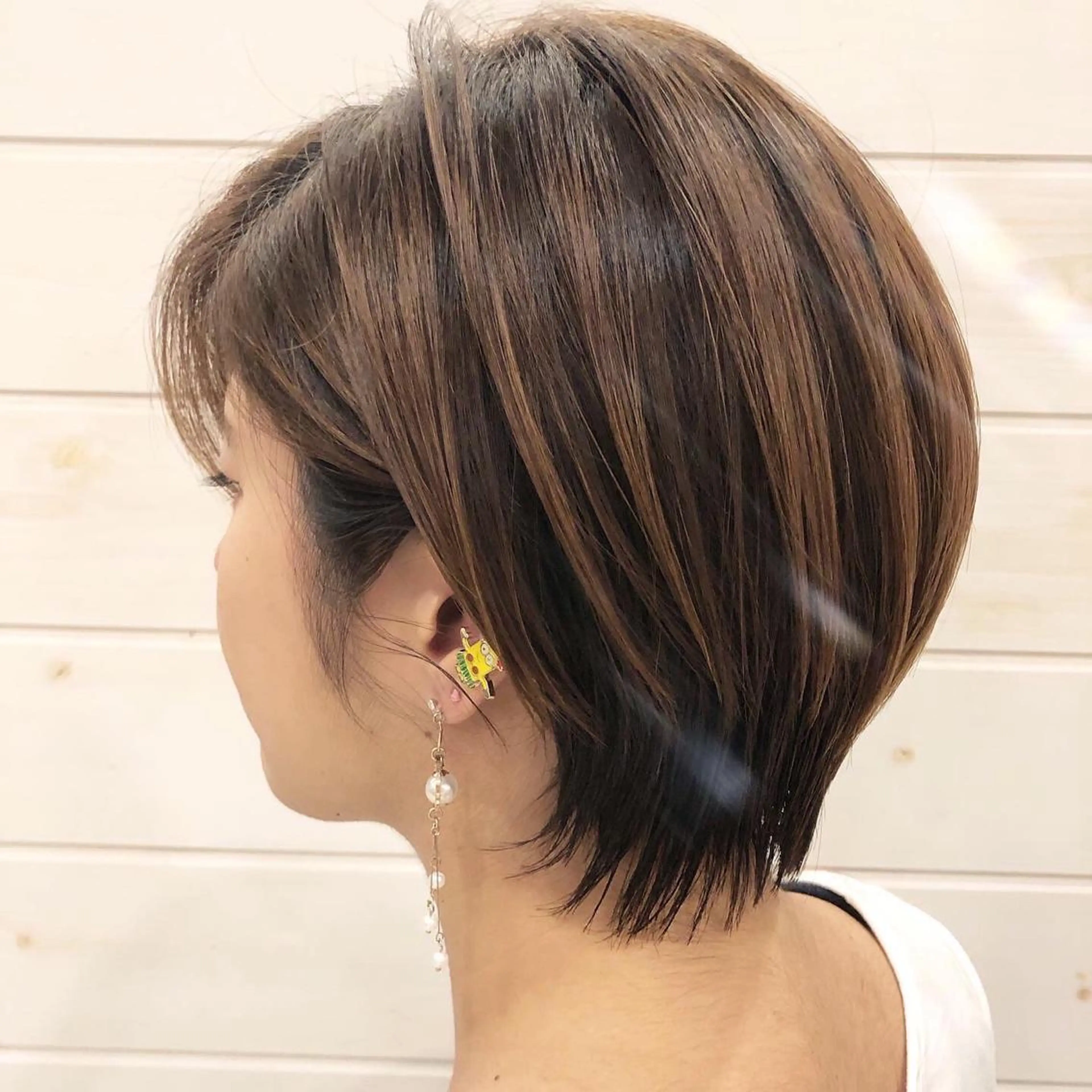 ショート ショートヘア Crén by marie 真嘉比店所属・東恩納 誠のヘアスタイル