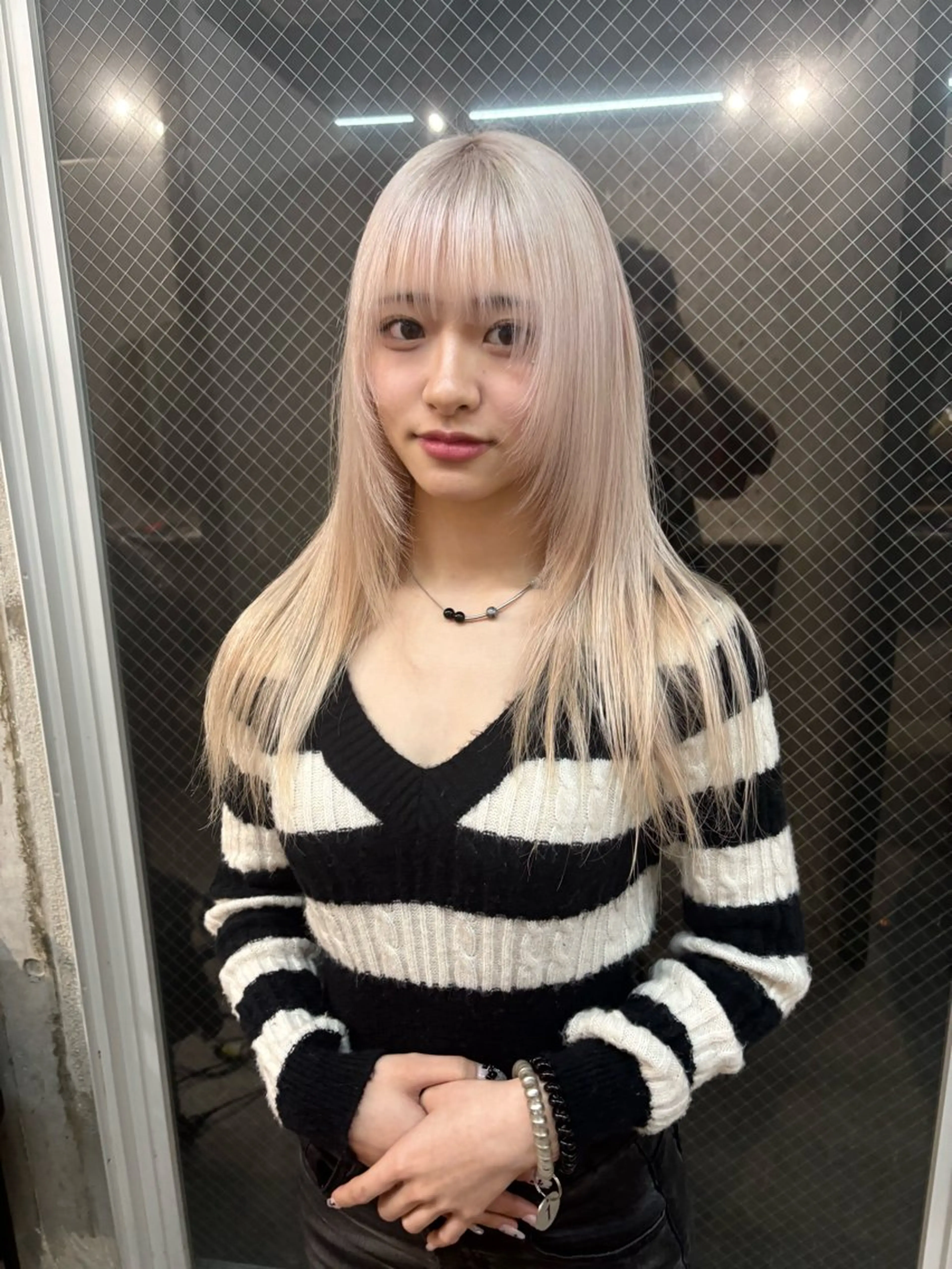 ロング カラー lani hair salon所属・SHOTO ハイトー ン/デザインカラーのヘアスタイル