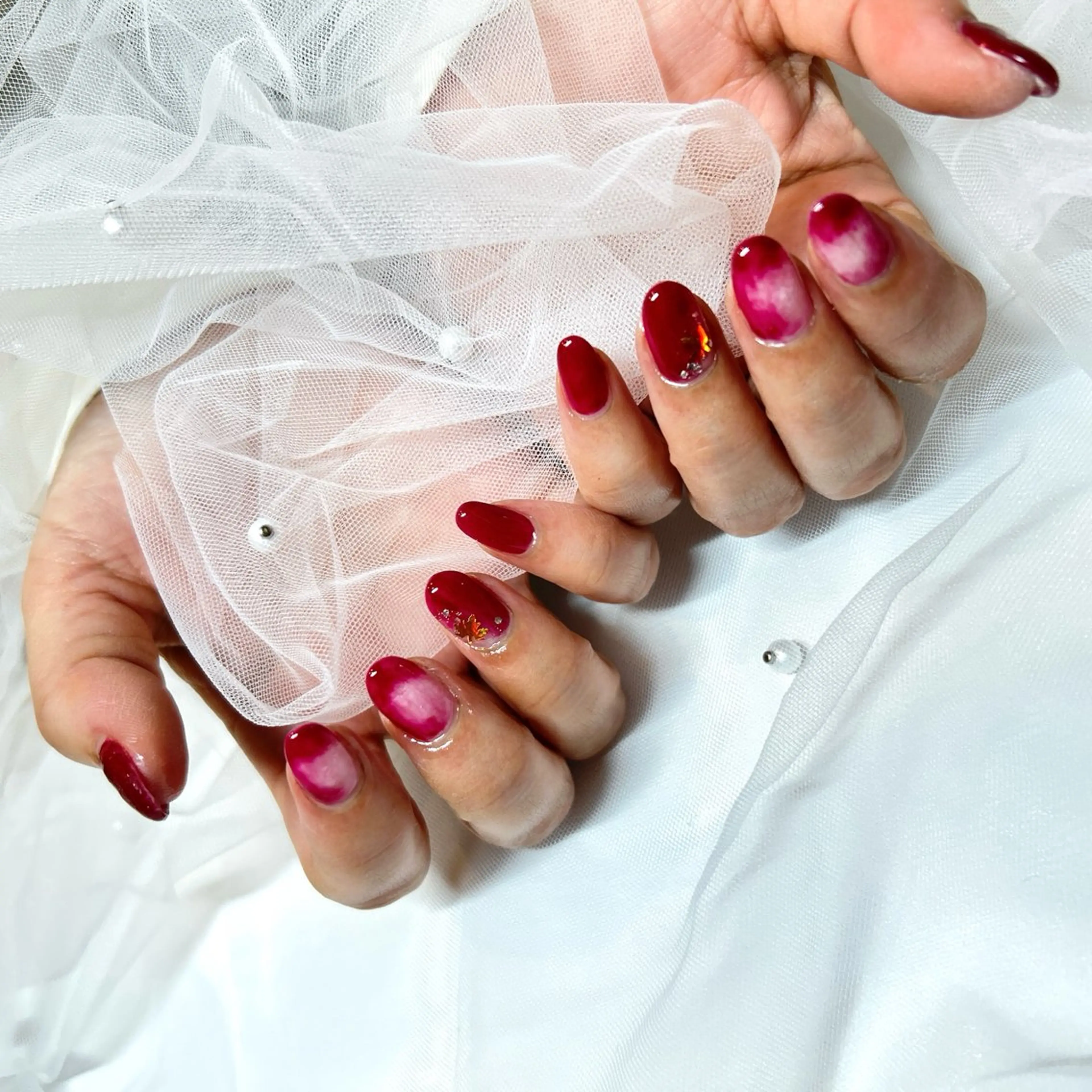 ネイル アニマル柄 フレンチネイル マグネットネイル 持ち込み ニュアンスネイル ハンドネイル 頑張る女性の味方✴︎ M.i　nail ♡のネイルデザイン