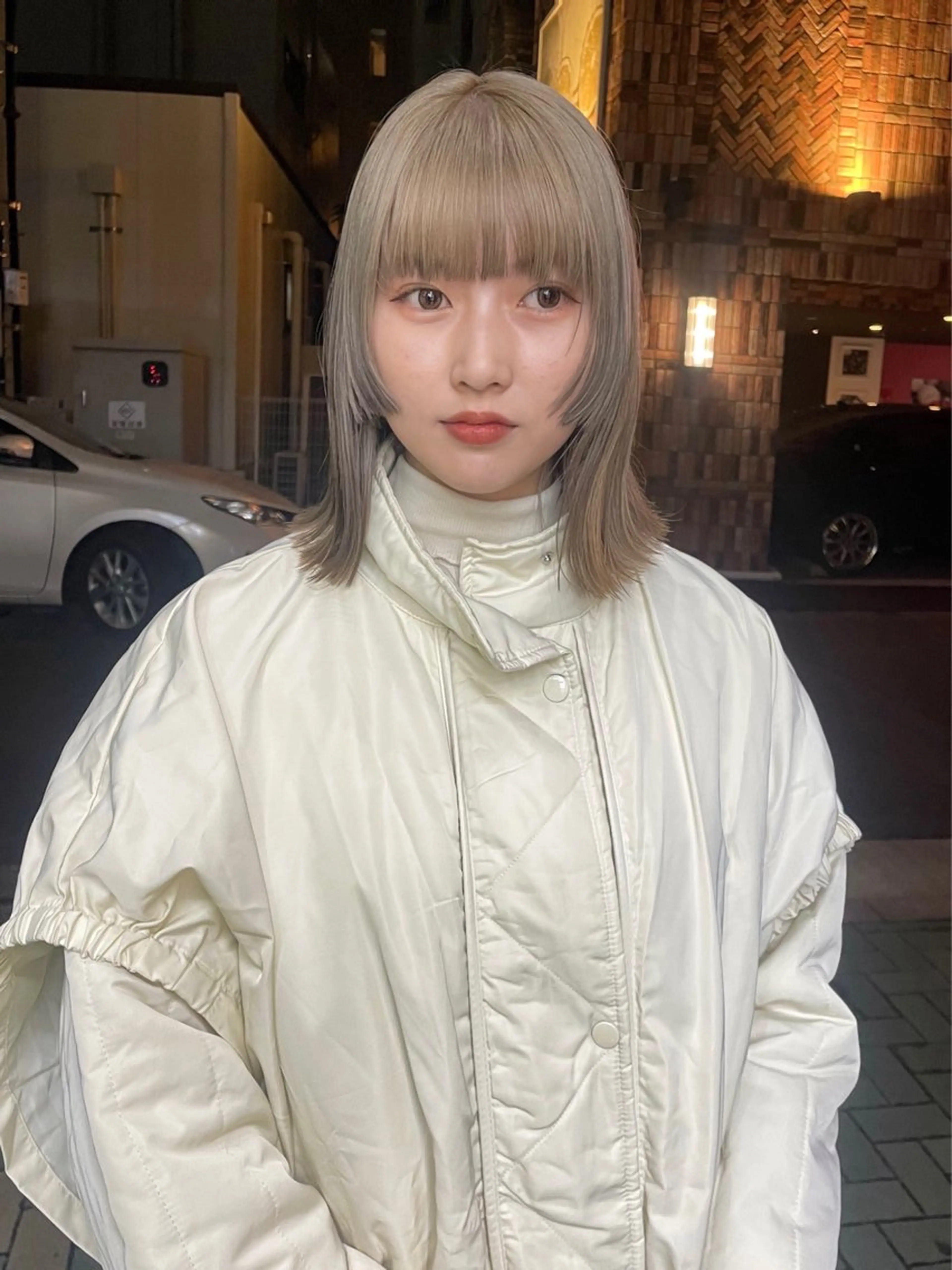 ミディアム ボブカットモデル/パ ーマ/harunaのヘアスタイル