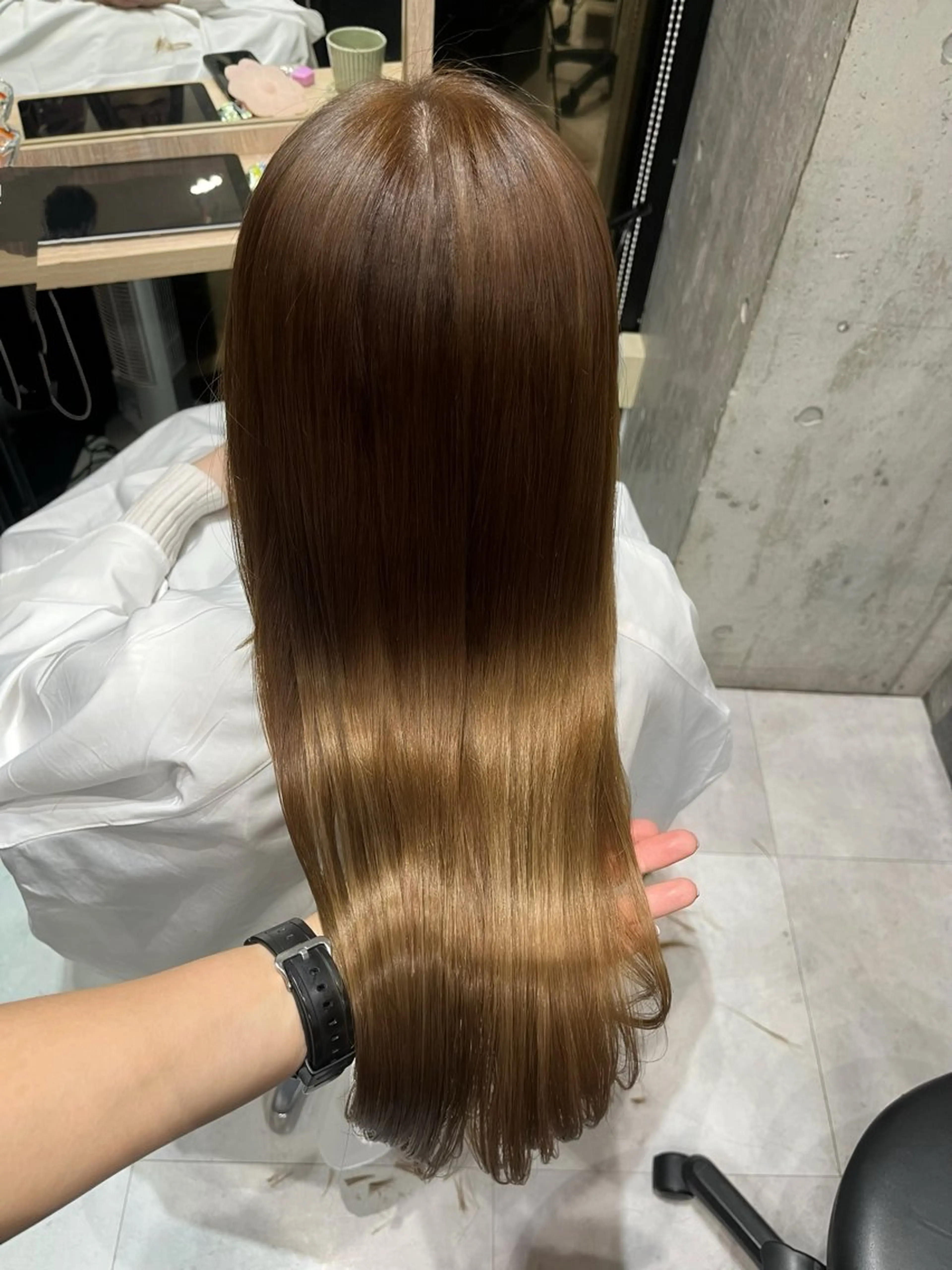 ロング カラー カット ヘアカラー トリートメント 透明感カラー /艶カラー/井上あいのヘアスタイル