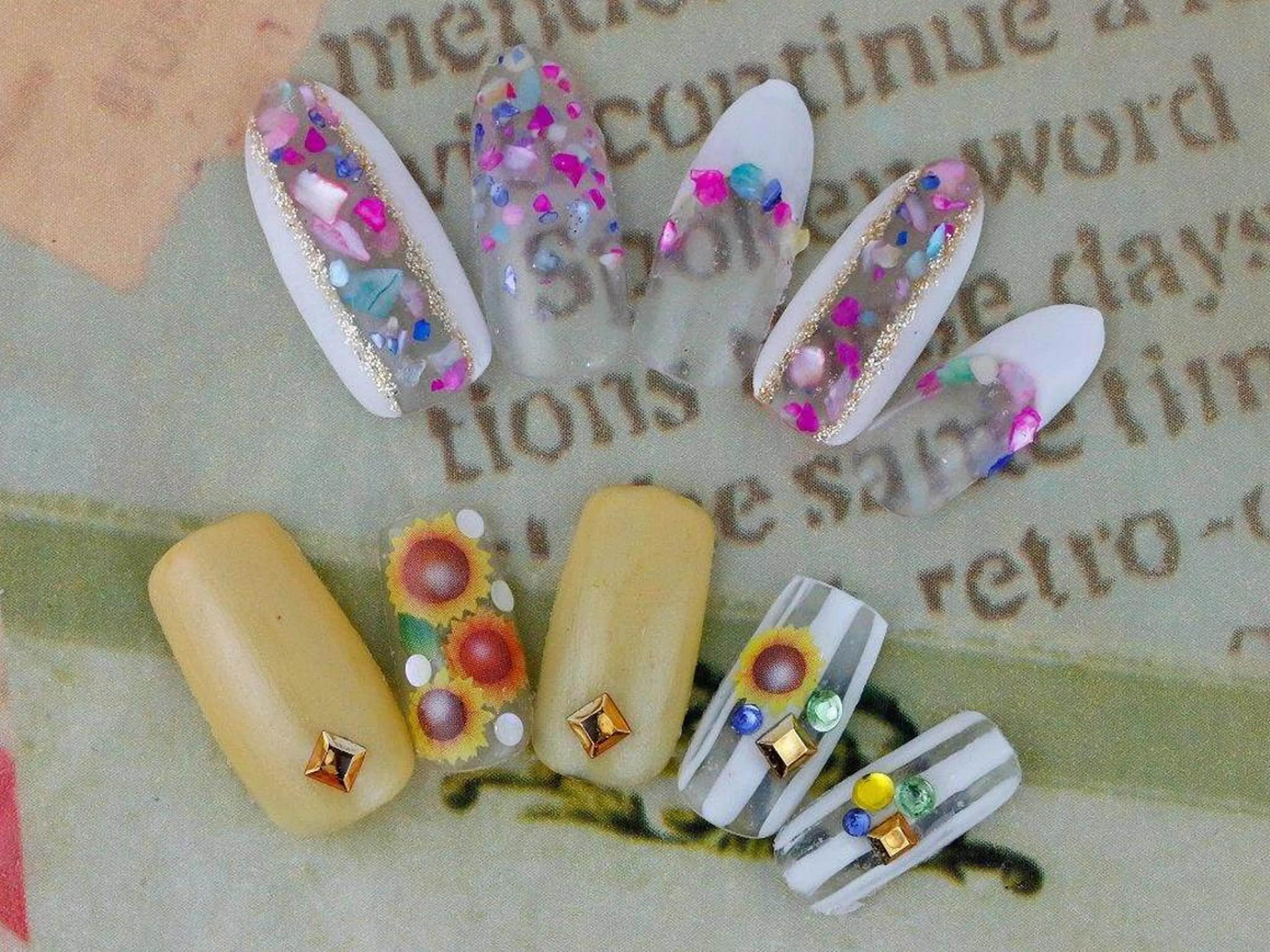 ネイル an sucre baseのネイルデザイン