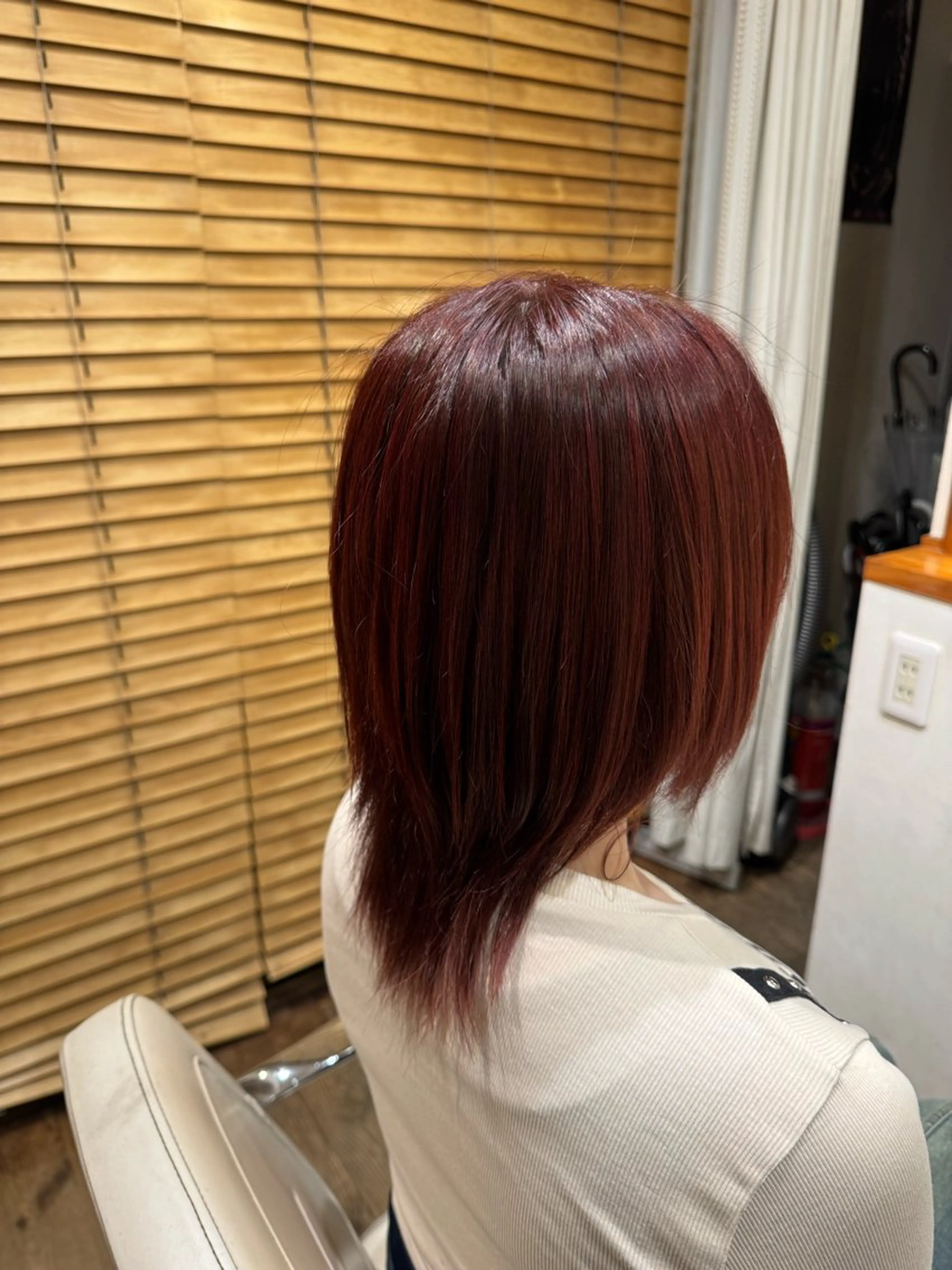 ミディアム カラー レッドカラー ROSSO川口店所属・ROSSO川口店 小柳菫鈴のヘアスタイル