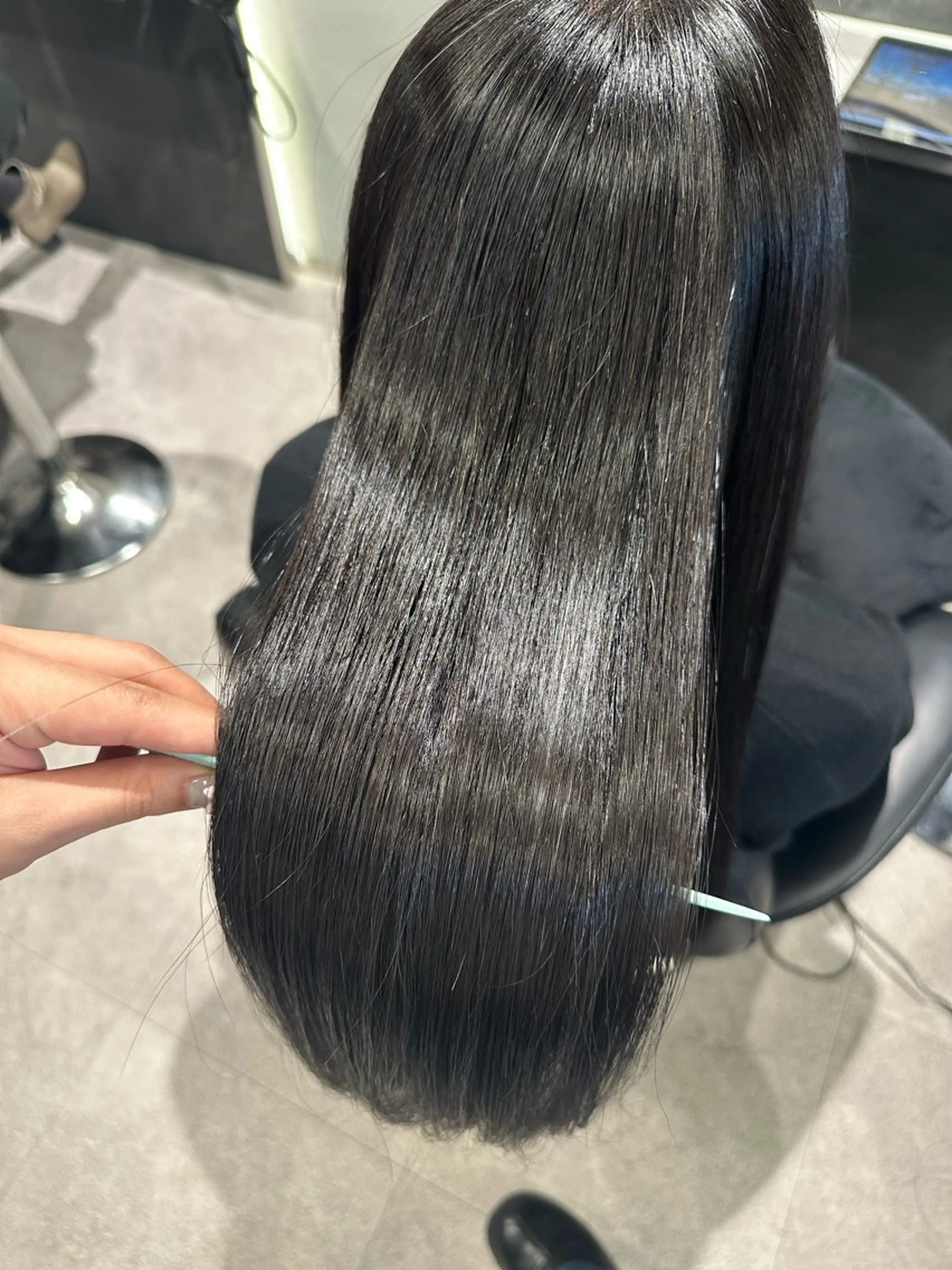 ロング カラー カット ヘアカラー トリートメント ヘッドスパ 韓国ヘア🎀艶髪 RISAのヘアスタイル