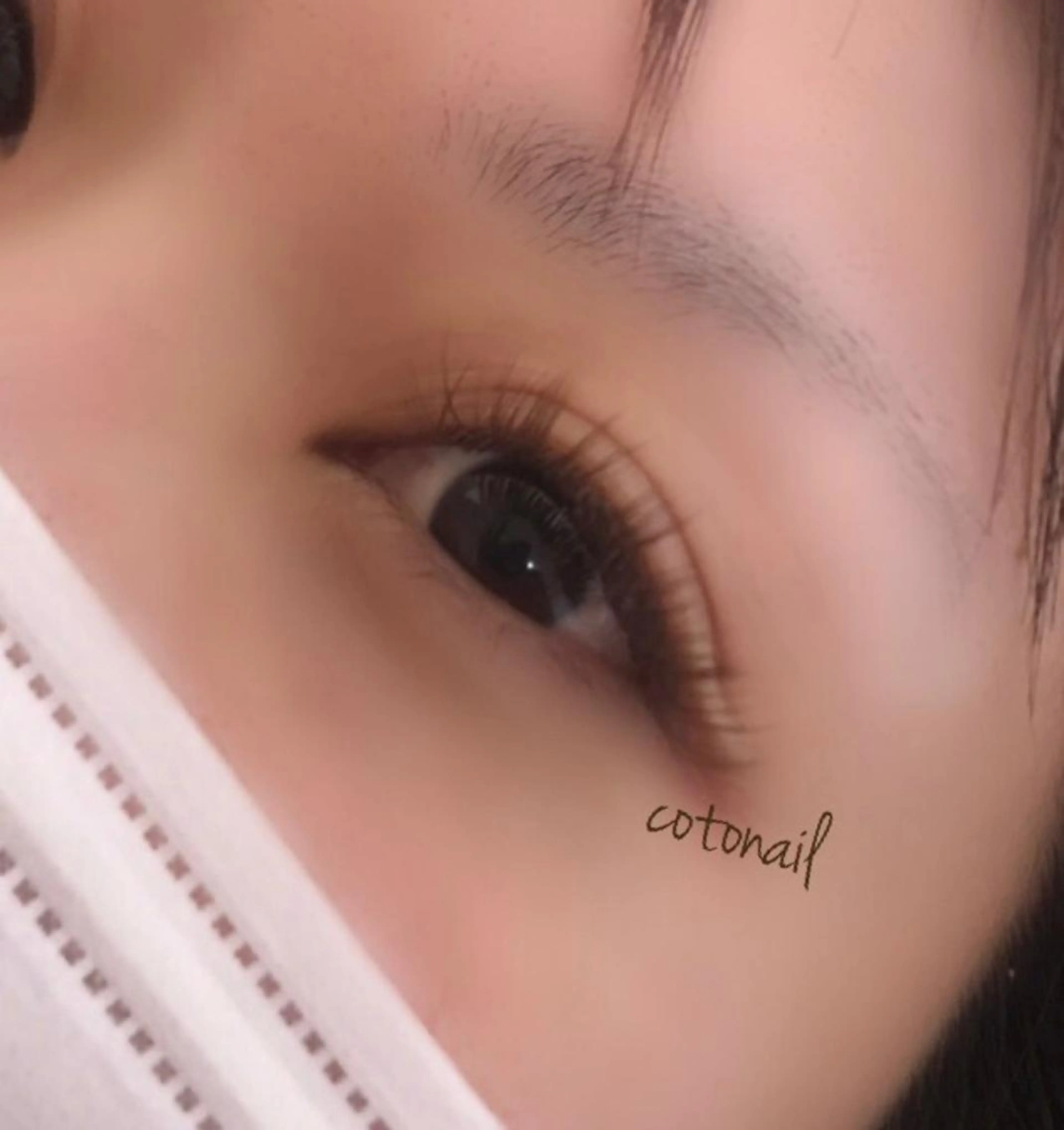 セミロング マツエク・マツパ 付け放題 カラーマツエク ボリュームラッシュ ツメトマツゲ .のネイルデザイン