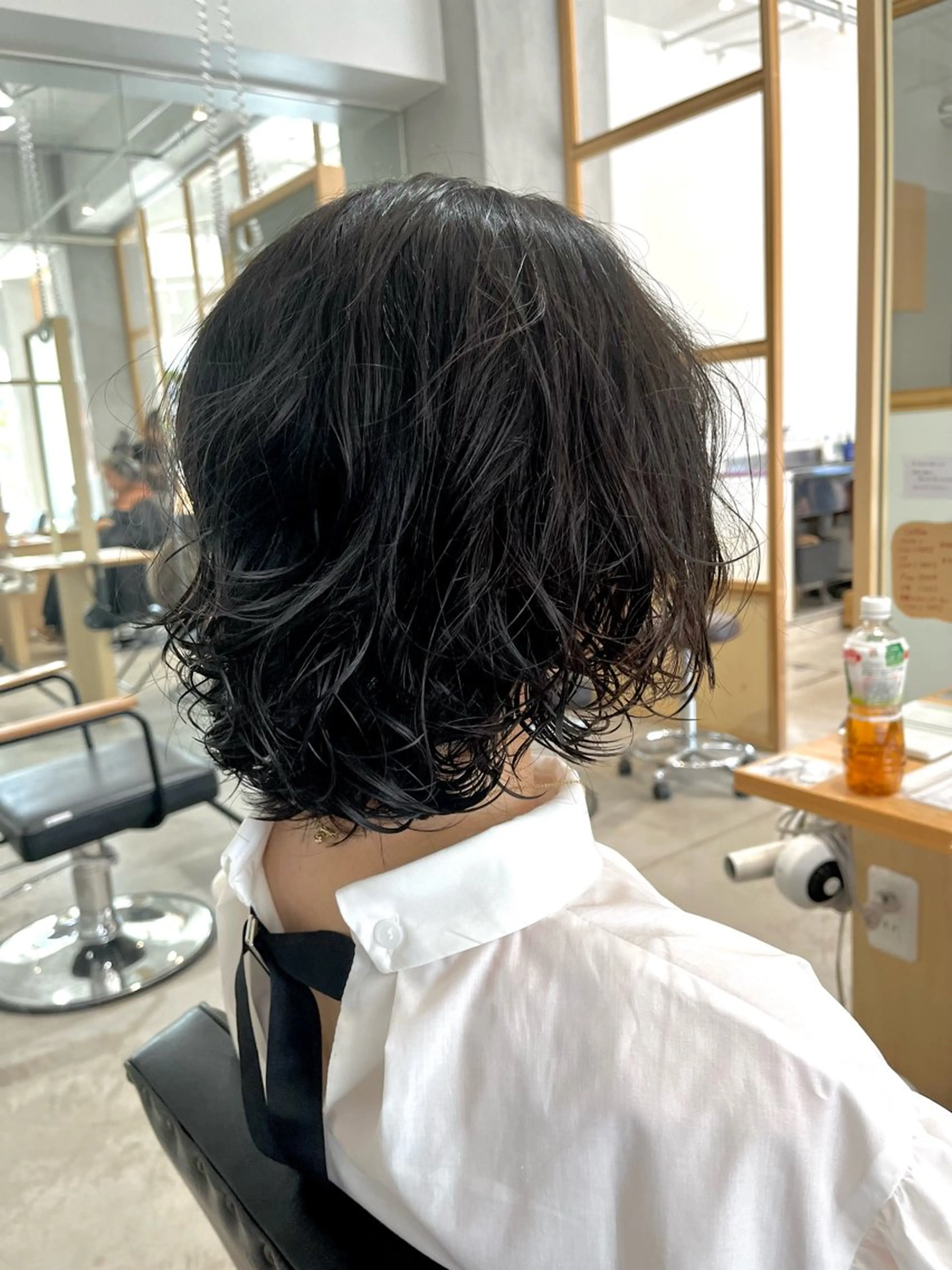 ミディアム パーマ FERIA fam 北千里のヘアスタイル