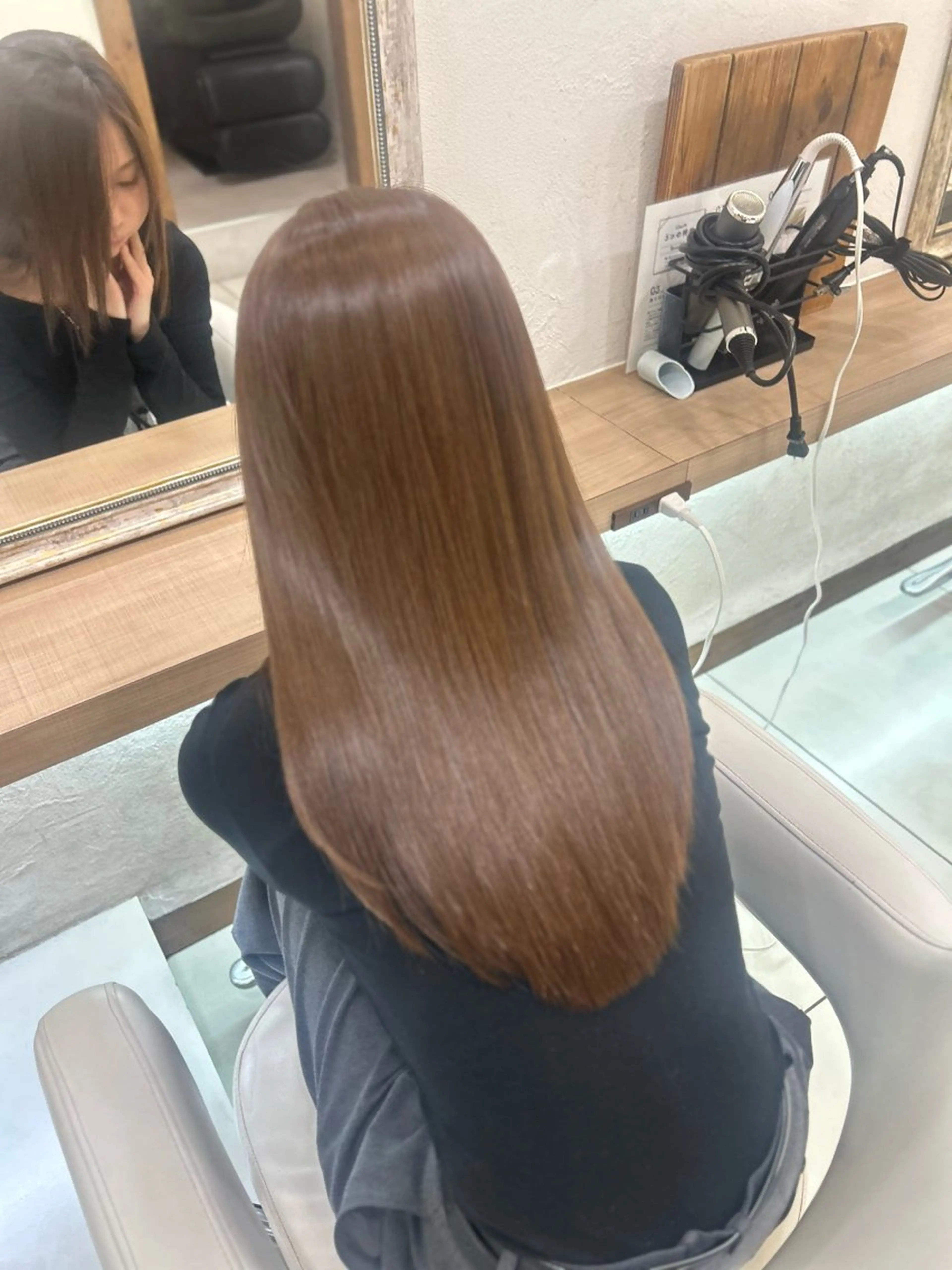 ロング カラー 髪質改善/縮毛矯正 ササキナツミのヘアスタイル