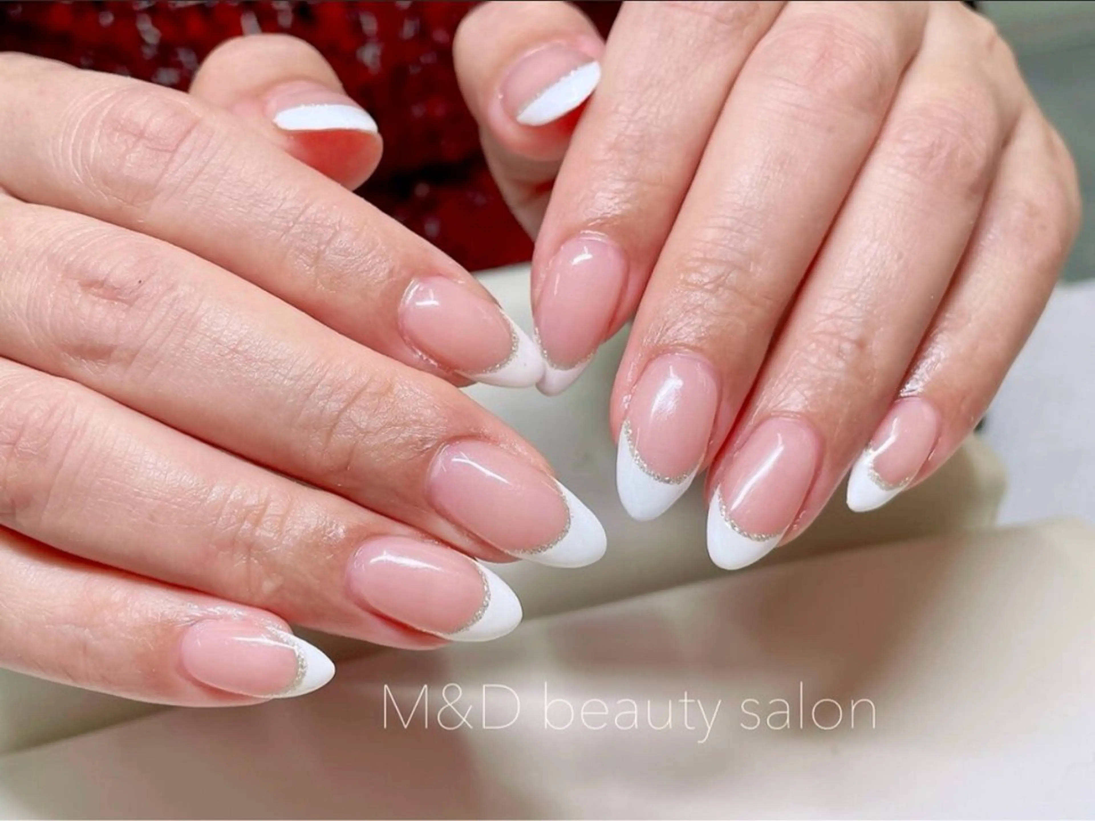 【オフあり】【ハンド】フレンチ《クリアベース》♪※ご新規様オフ代無料🎶 【パラジェル変更無料◎】の写真