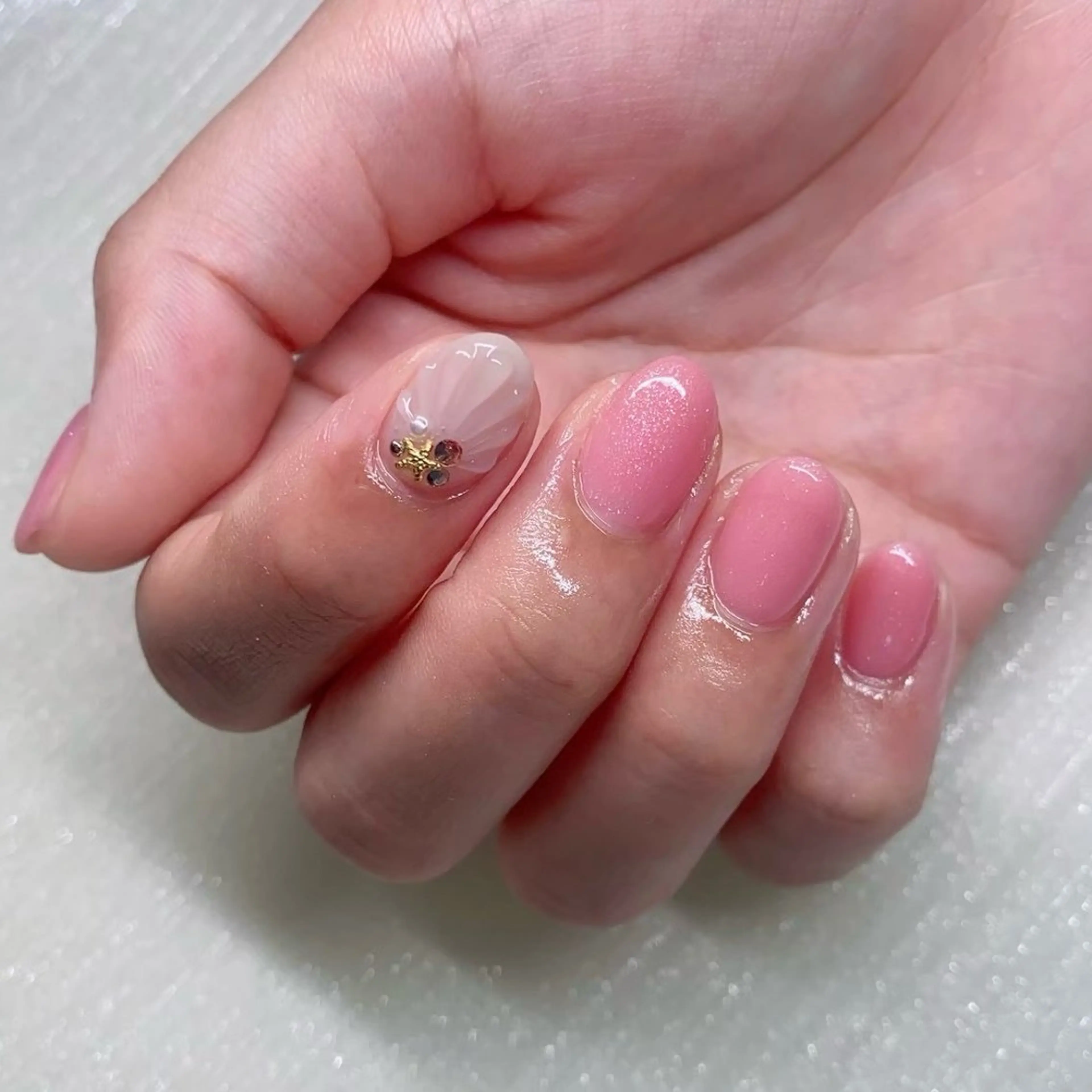 ネイル 長さ出し ハンドネイル Nailist SUZU所属・Nailist suzuのネイルデザイン