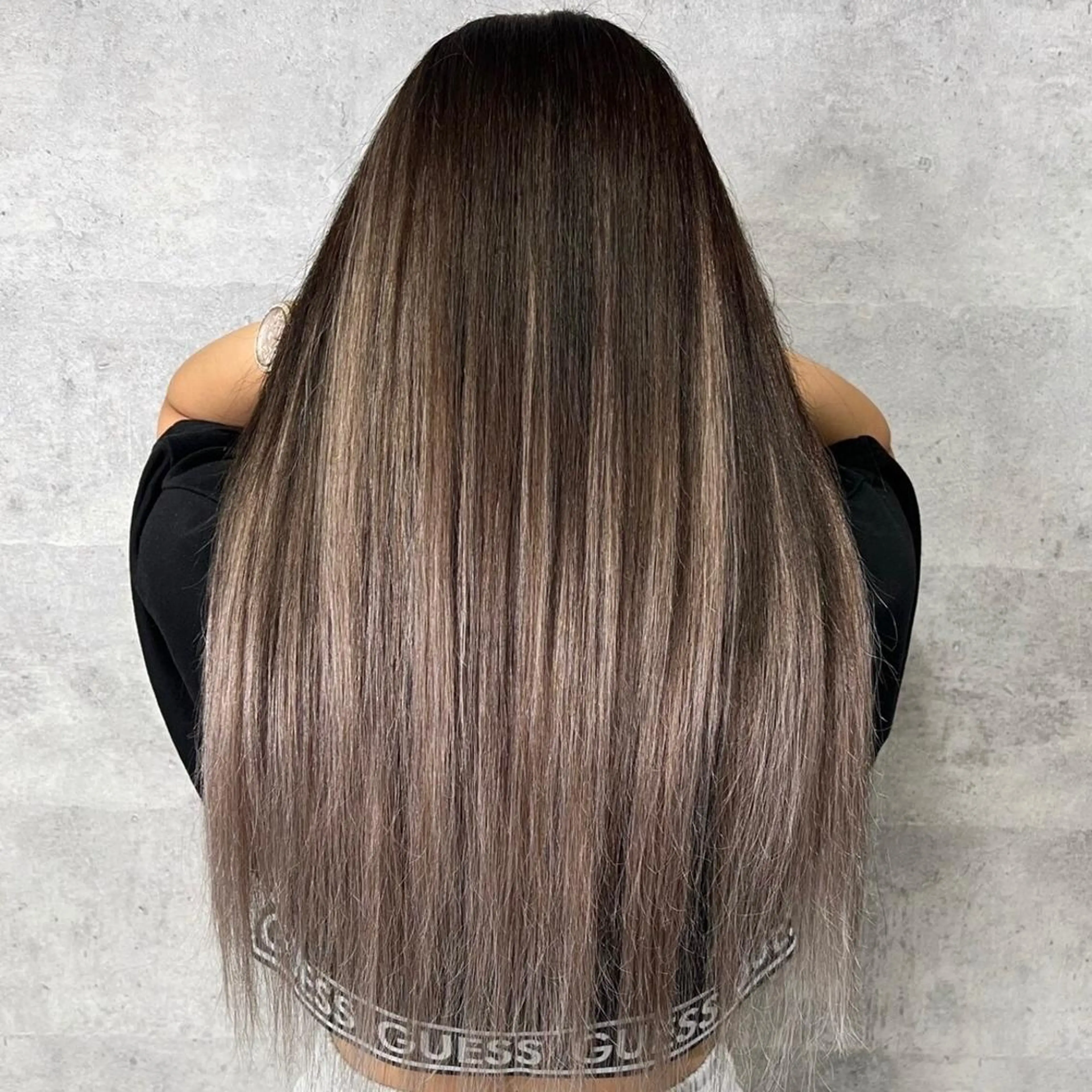 ロング カラー シールエクステ ハイトーンカラー エクステ エクステ シールエクステ特化 ハイトーン、NANAのヘアスタイル