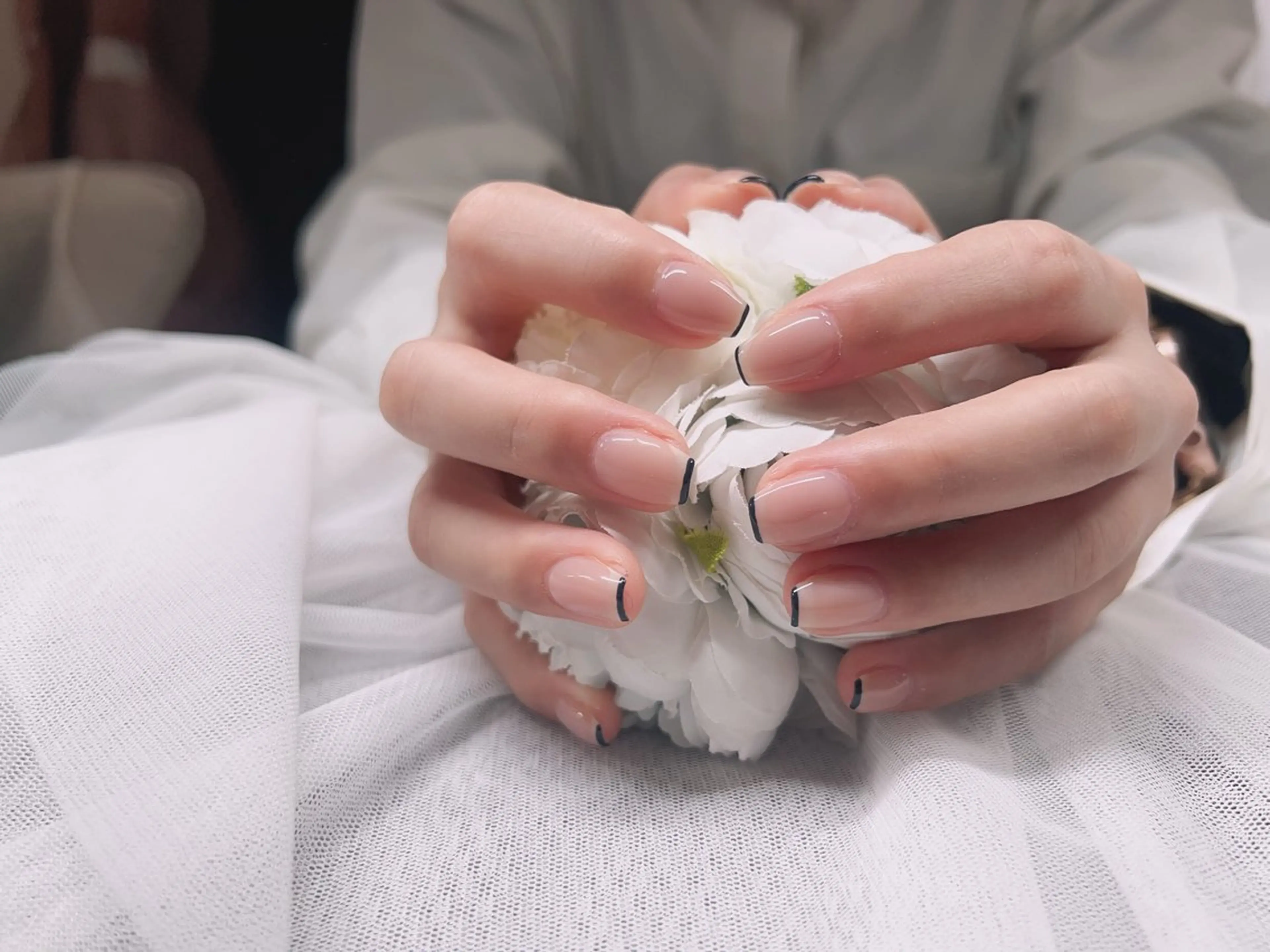 ネイル フレンチネイル ハンドネイル 林 ゆいのネイルデザイン