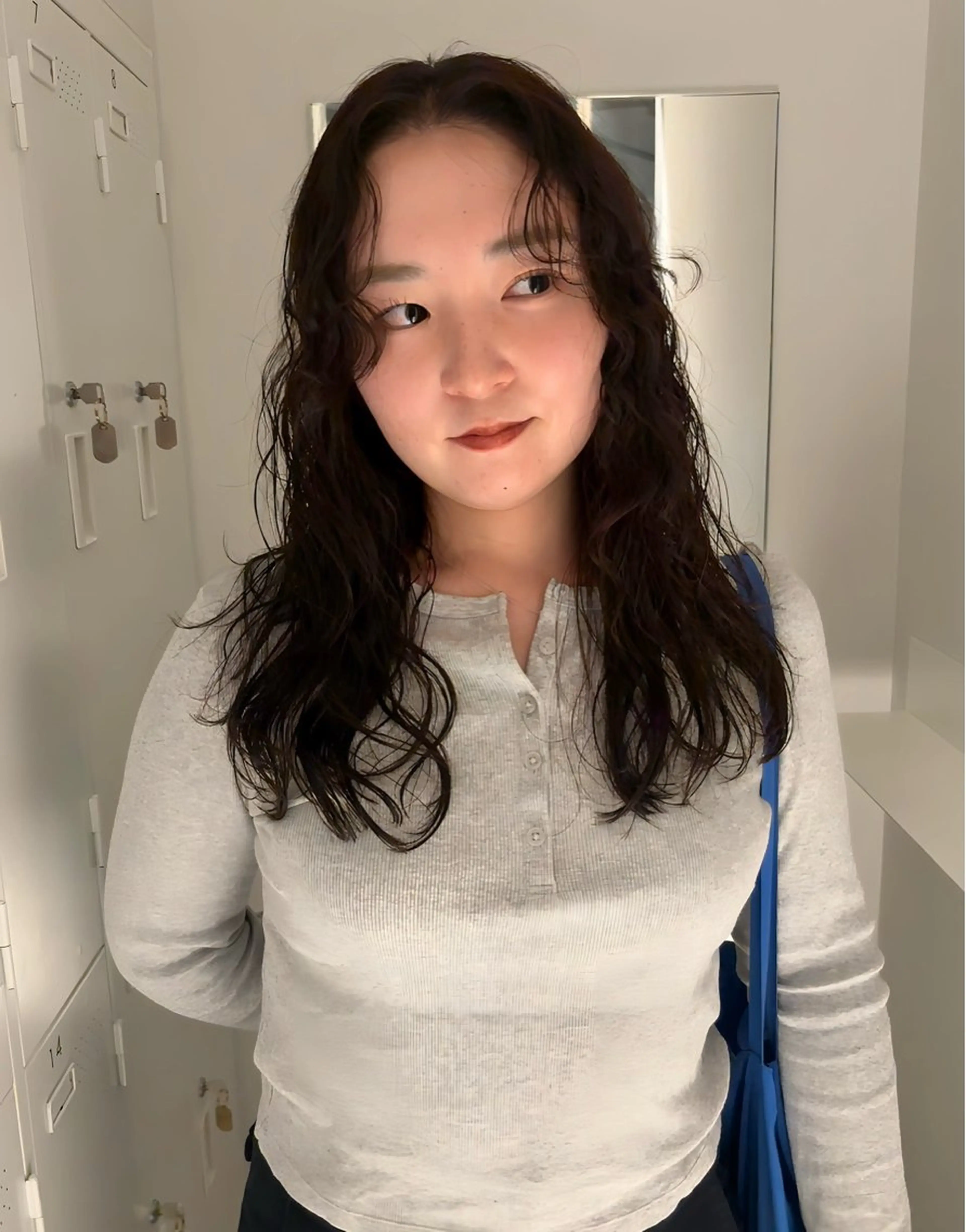 ロング パーマ 透明感カラー/パーマ オレンジmiyo⭐️のヘアスタイル