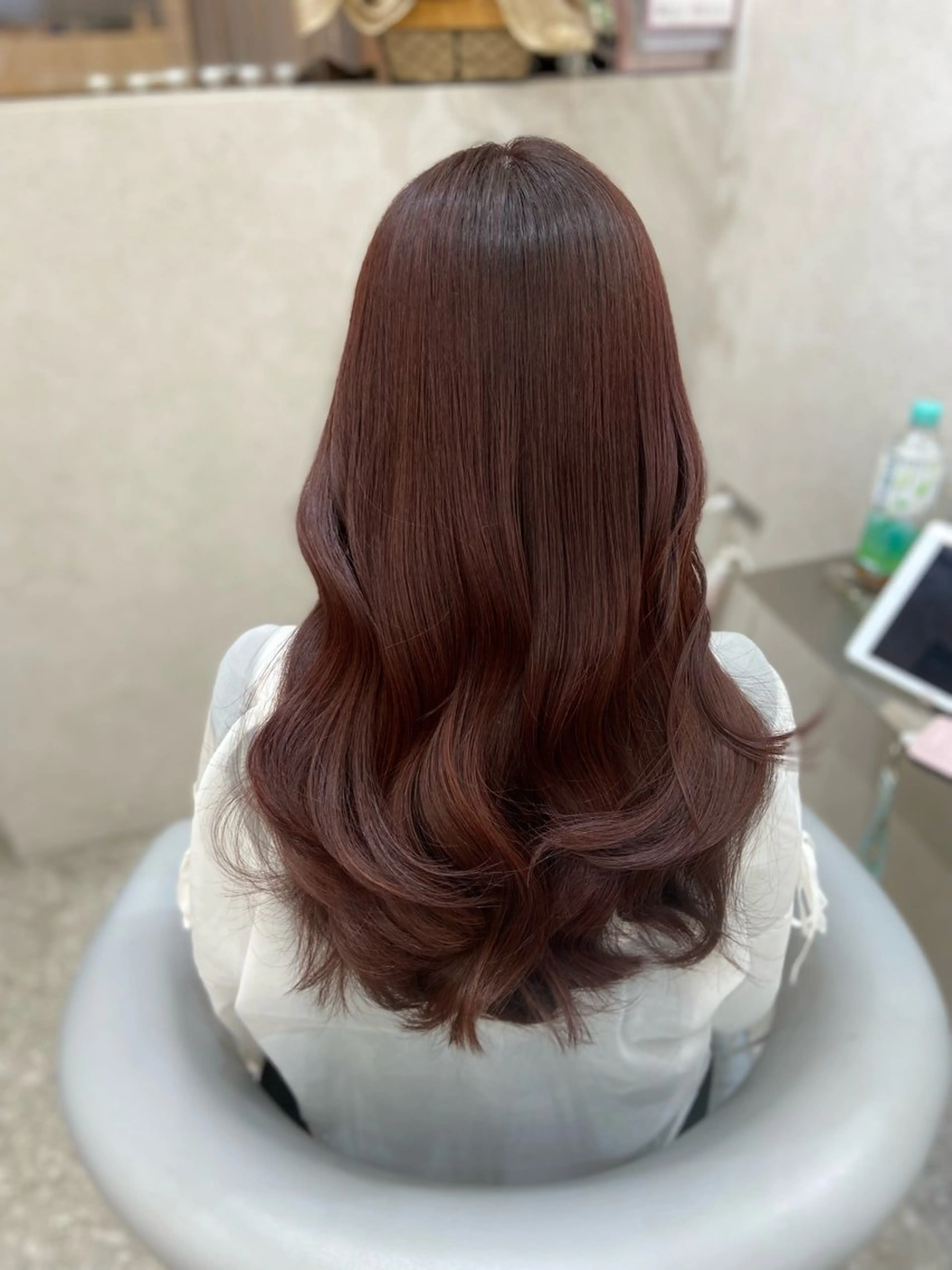 ロング カラー カット ヘアカラー トリートメント 新宿/韓国ヘア 中明度カラー/かやのヘアスタイル