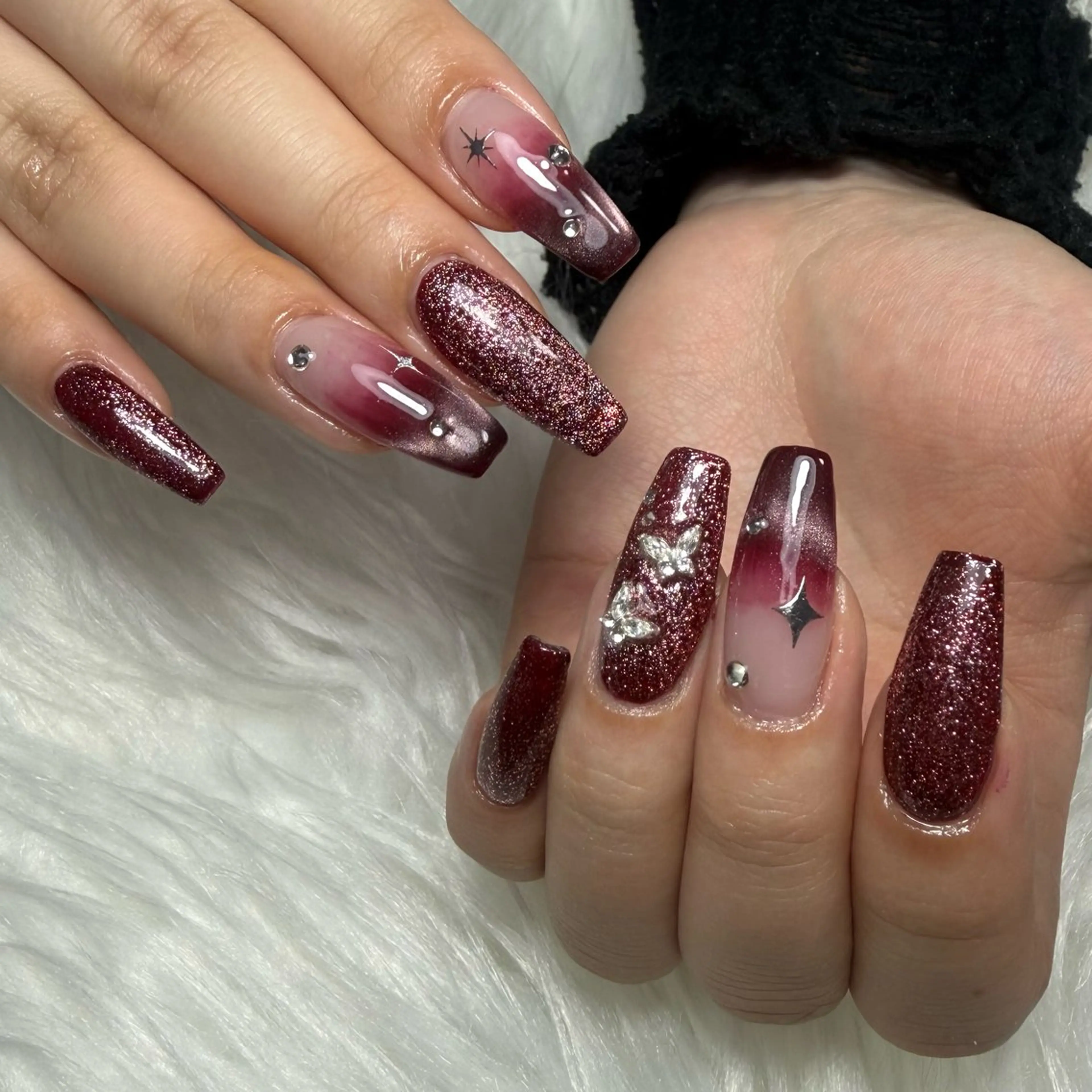 ネイル 成人式 持ち込み ハンドネイル L'ino nailのネイルデザイン