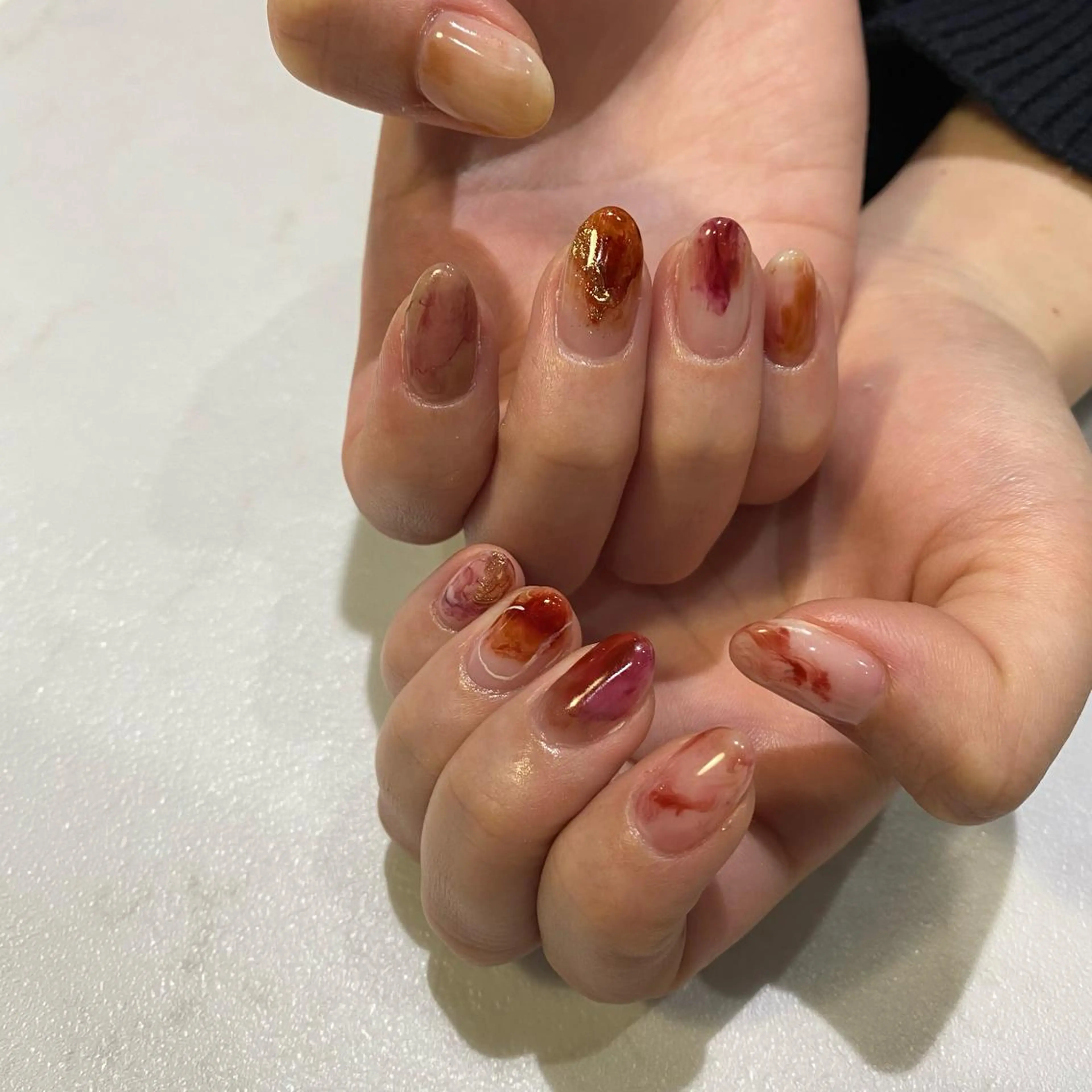 ネイル ハンドネイル 西岡 杏のネイルデザイン