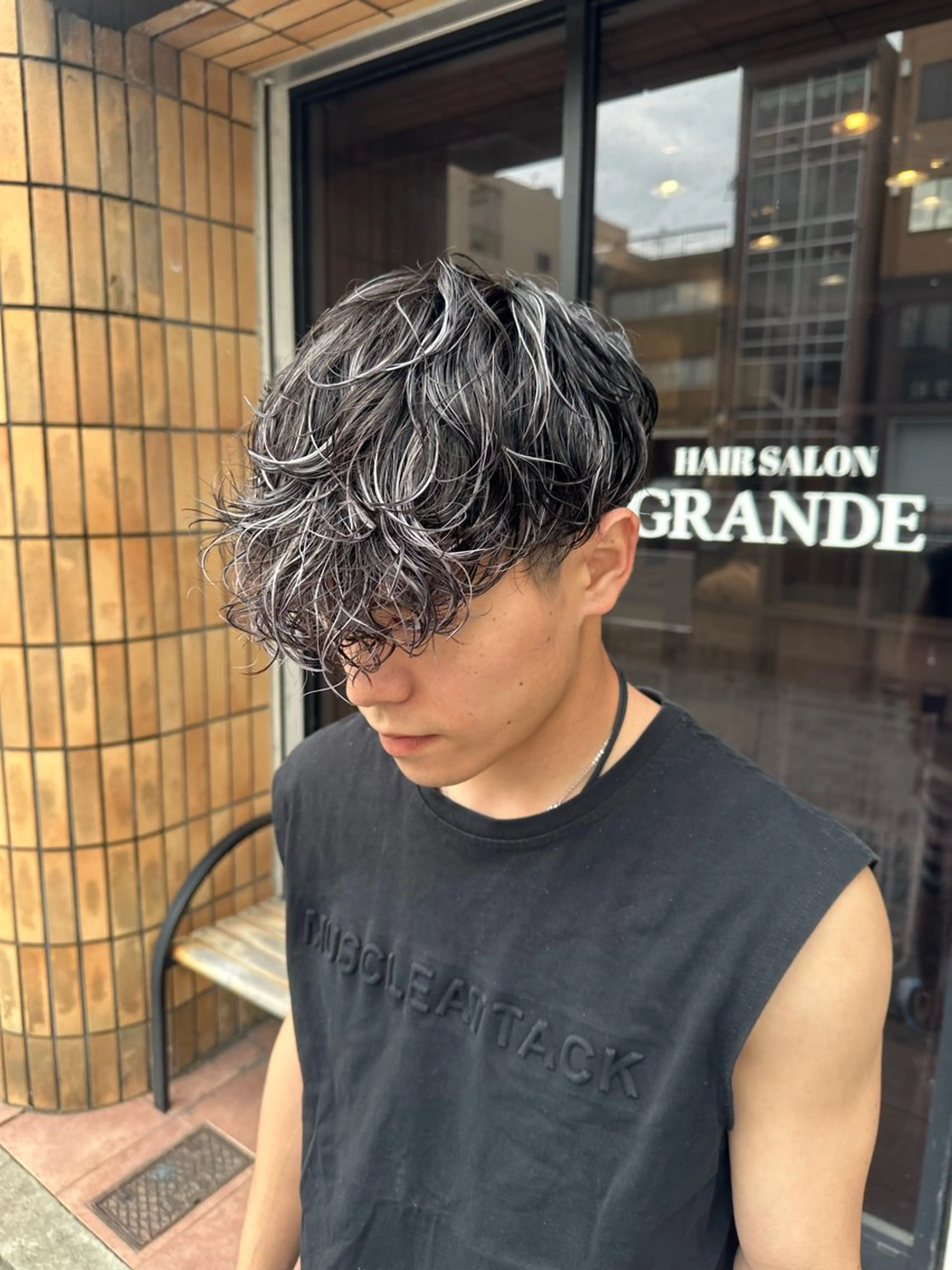 カラー メンズ メンズハイライト ハイライトカラー カット ヘアカラー ハヤシカズキ/カラー ✂/メンズパーマのヘアスタイル