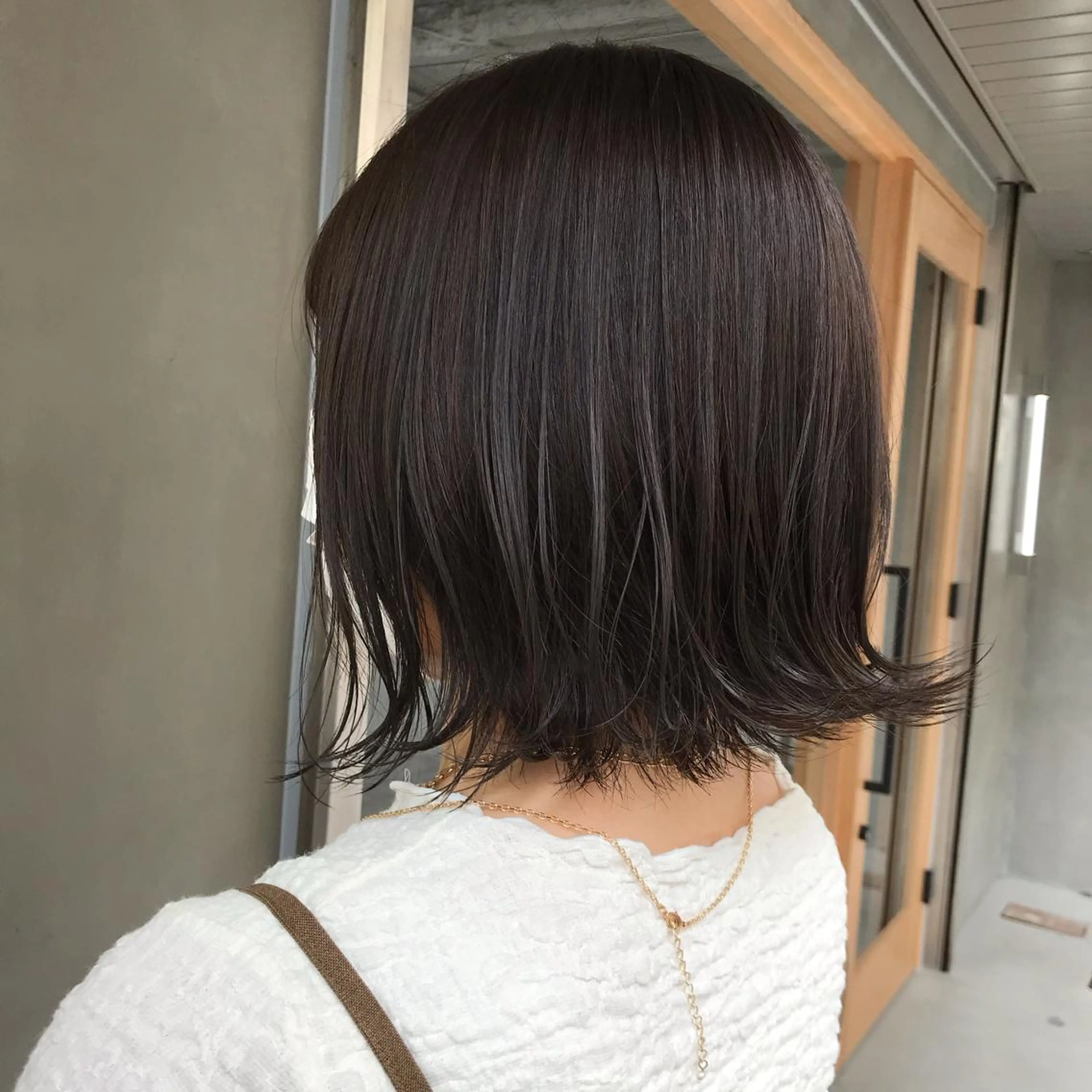 ミディアム カラー ヘアアレンジ ブリーチ 透明感カラー グレージュ ブリーチなしカラー moi-meme.soe所属・タナカ リナのヘアスタイル
