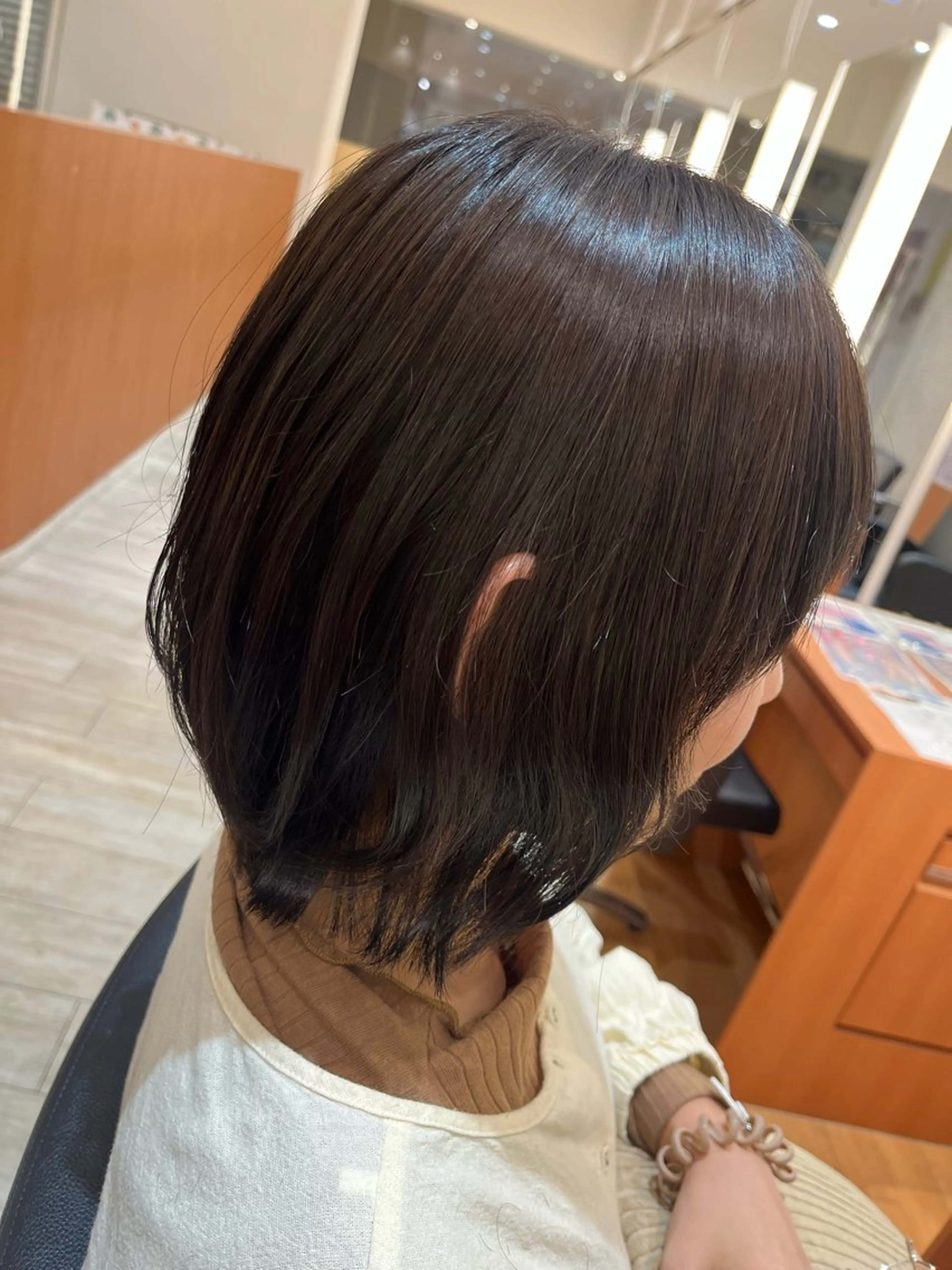ミディアム 光石 季世のヘアスタイル