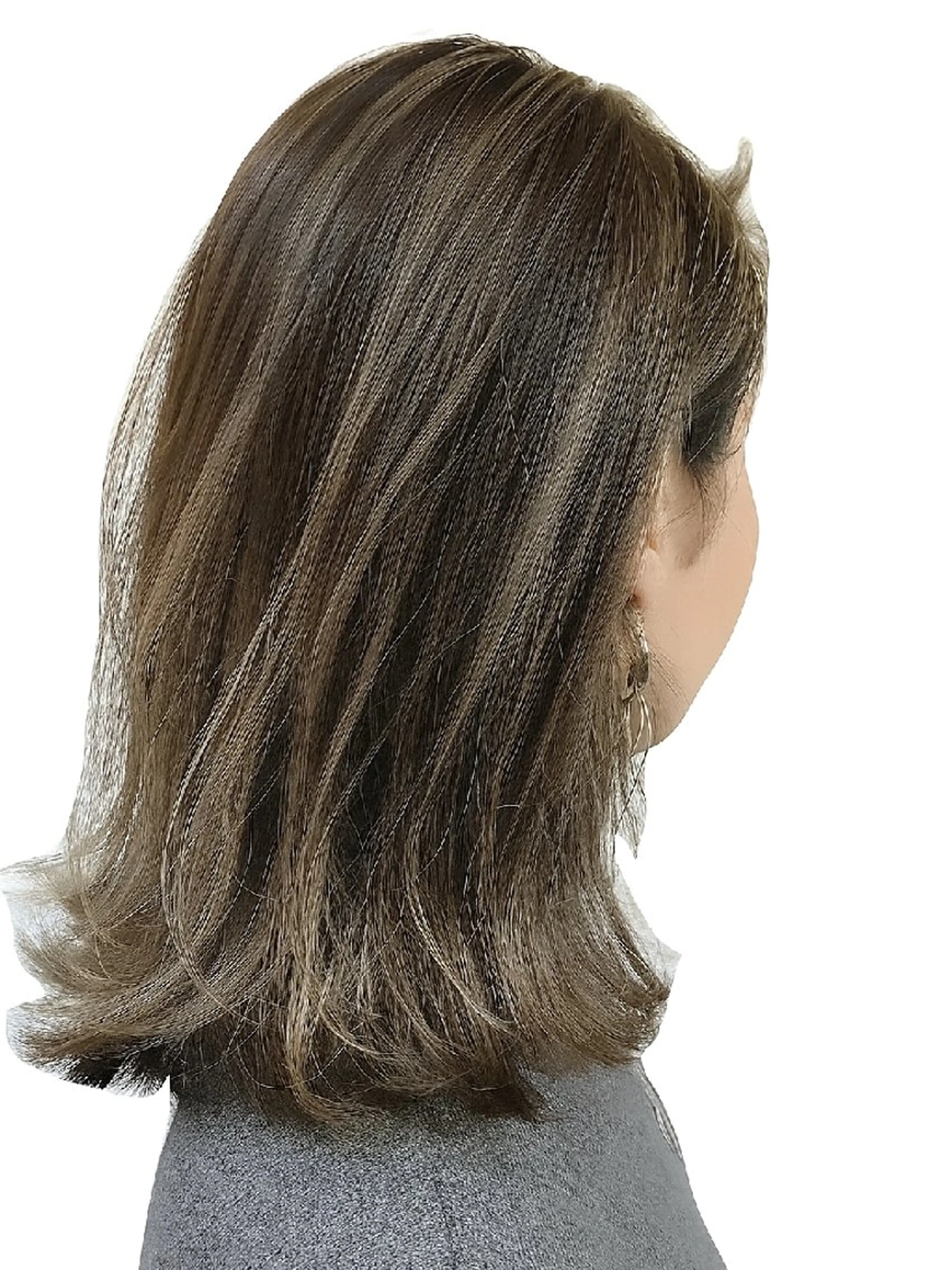 ロング 髪質改善＆白髪ぼかし カラー♡店長みやけ♡のヘアスタイル