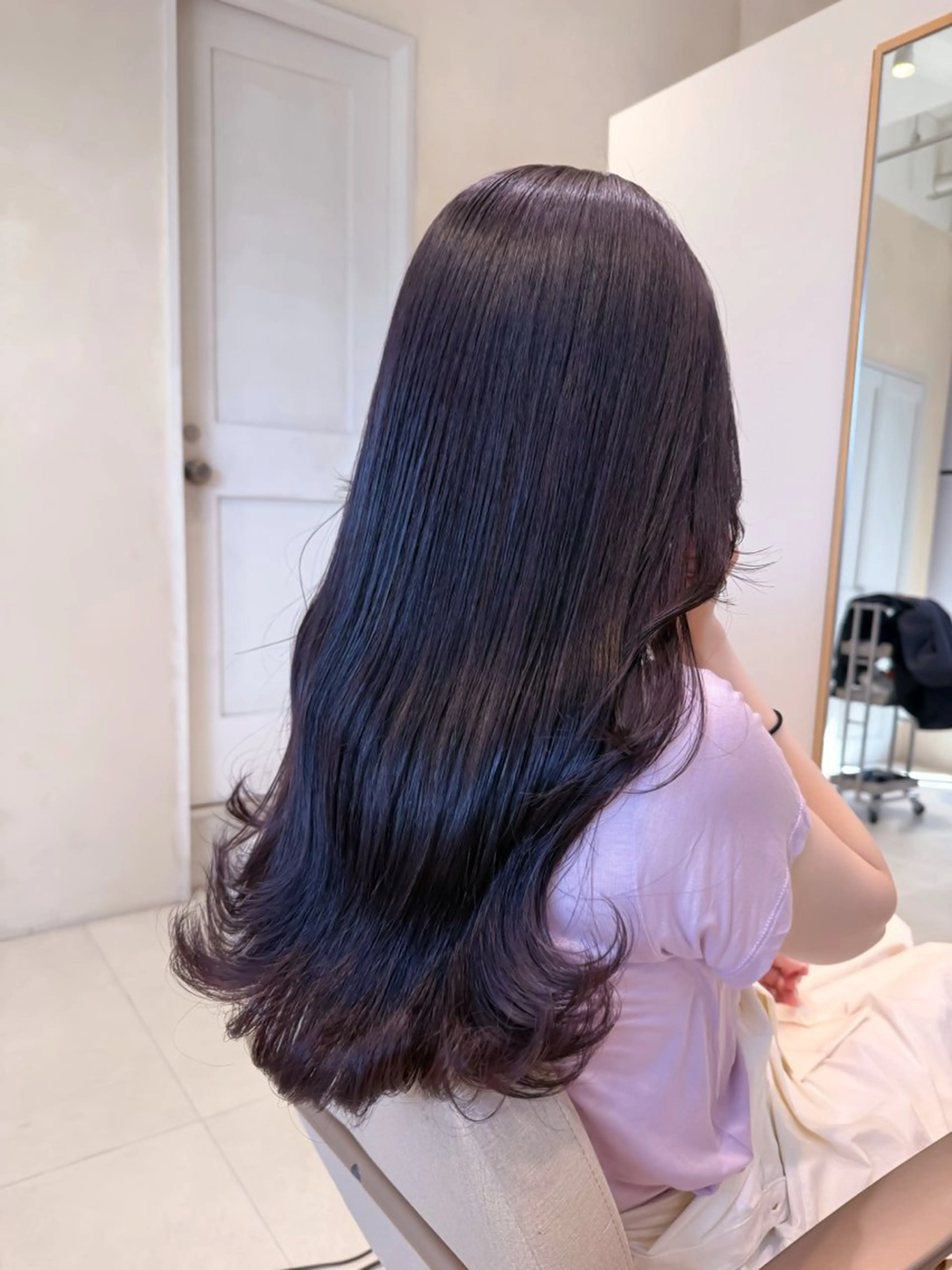 セミロング カット ヘアカラー トリートメント 🎀やわらかカラー/ 艶カラー/よこやまのヘアスタイル