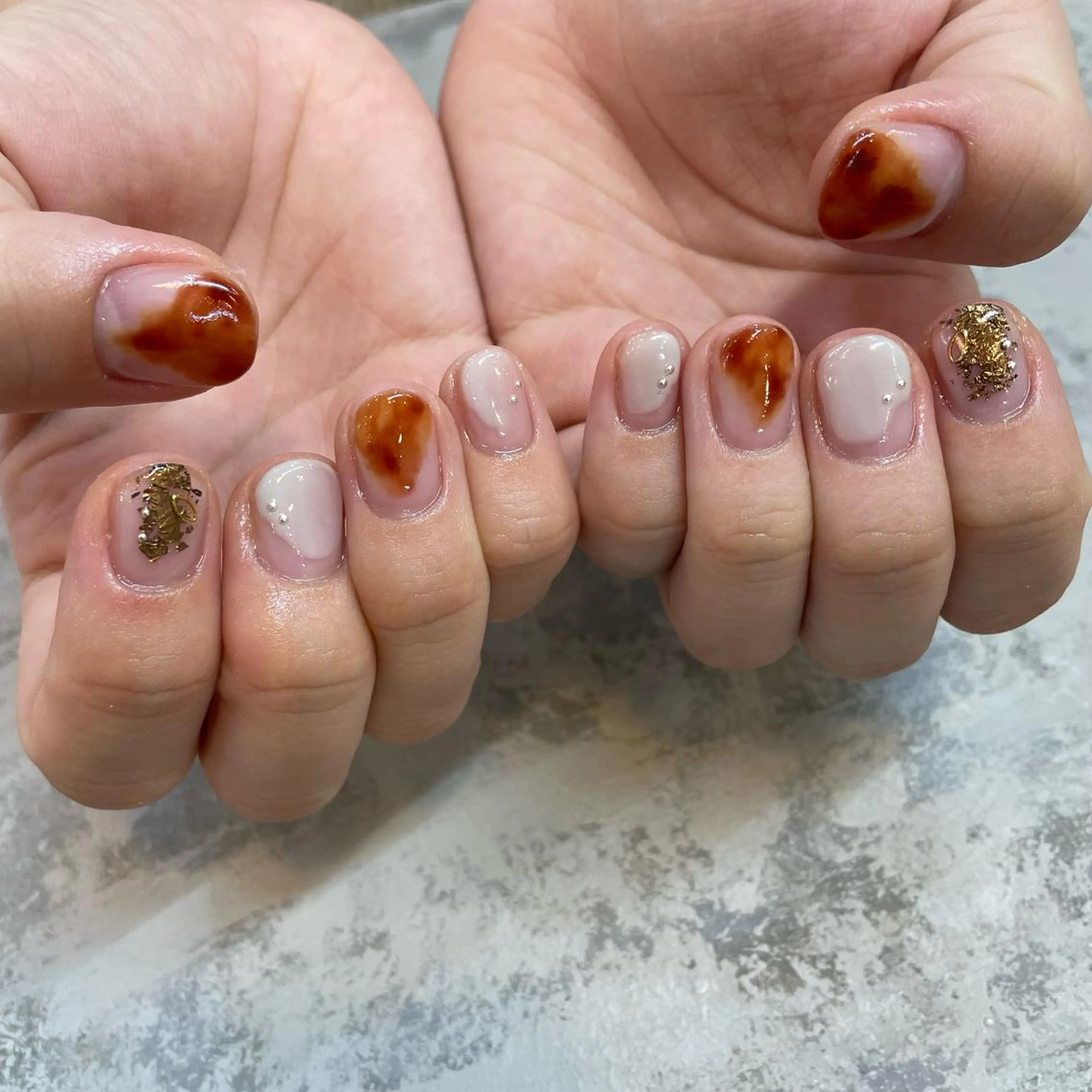 【オフなし専用】 ハンド🦋designコース（2本ずつアート）の写真