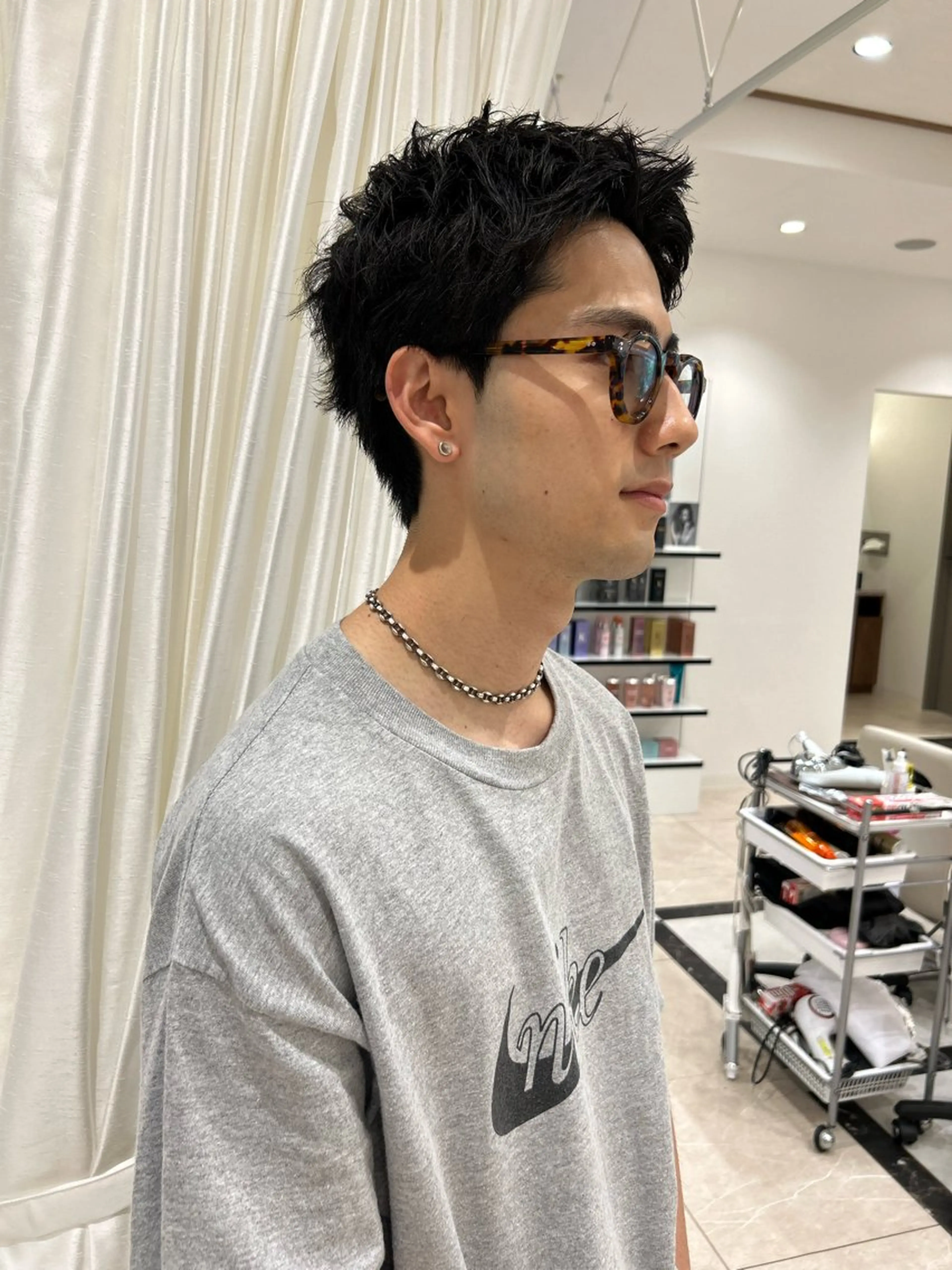 ショート メンズ カット ヘッドスパ メンズヘア/レイヤー /ボブ山内春輝のヘアスタイル