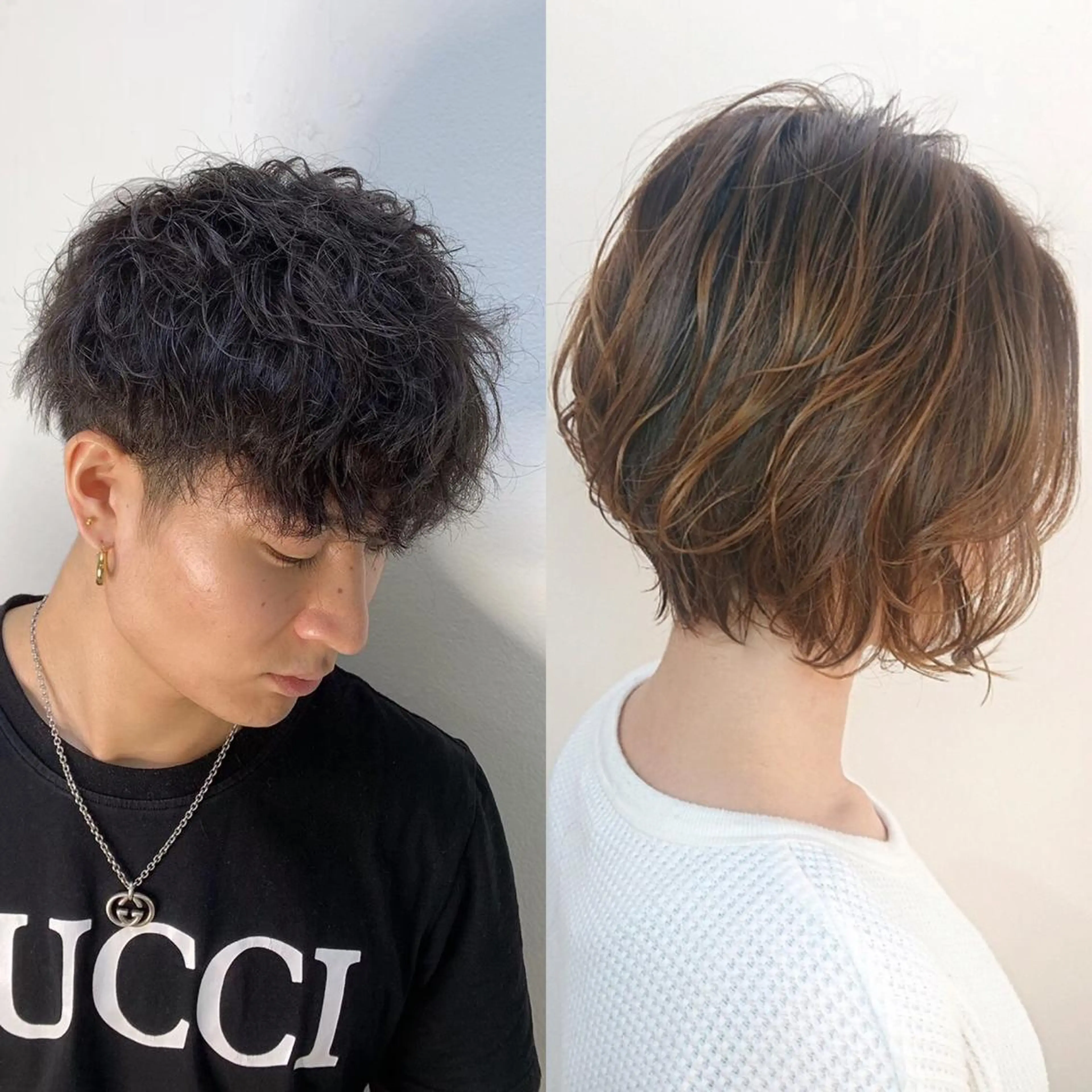 ショート パーマ スパイラルパーマ ツイストパーマ メンズ特化/パーマ/ 骨格矯正カット/真人のヘアスタイル