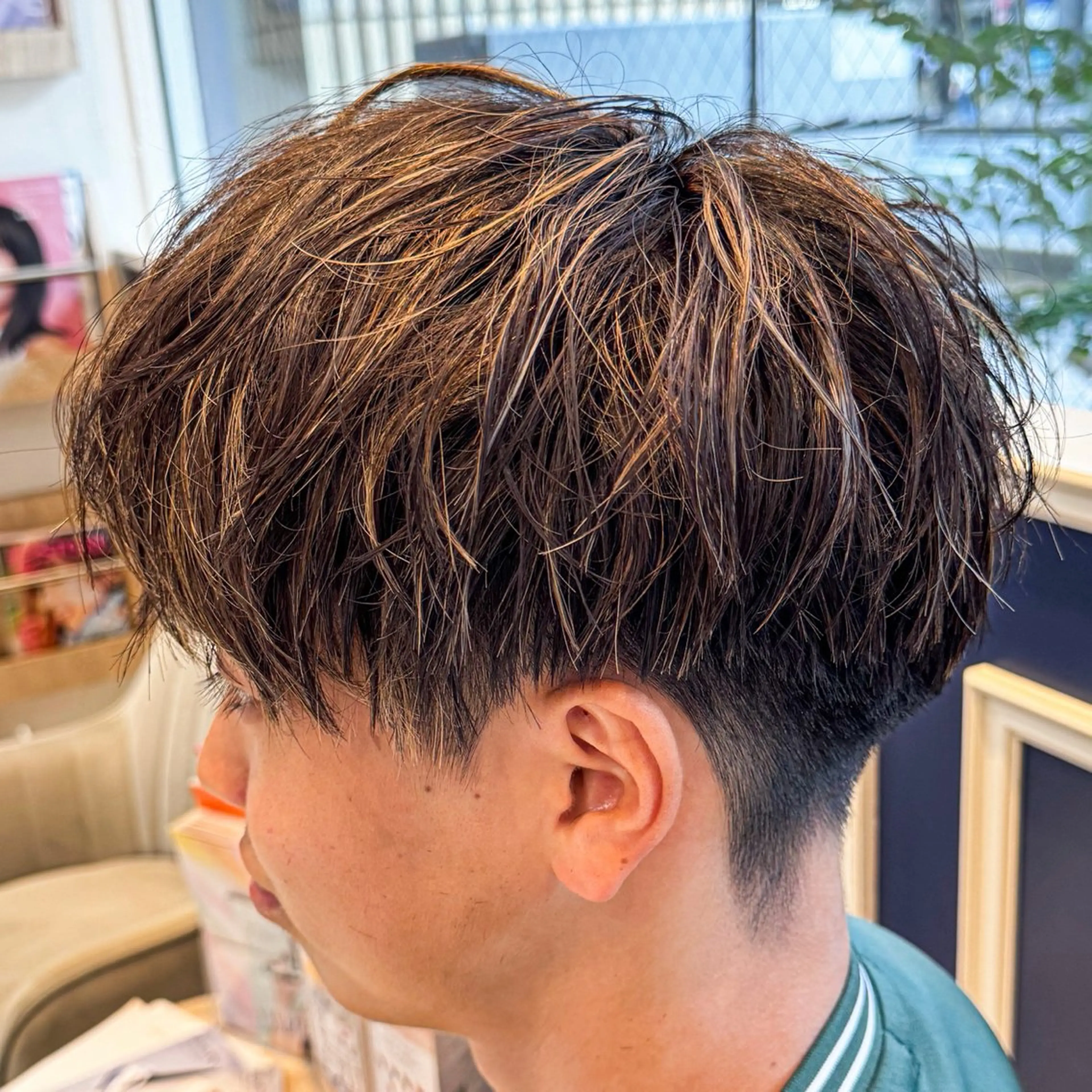 メンズカット＋メッシュハイライトカラーの写真