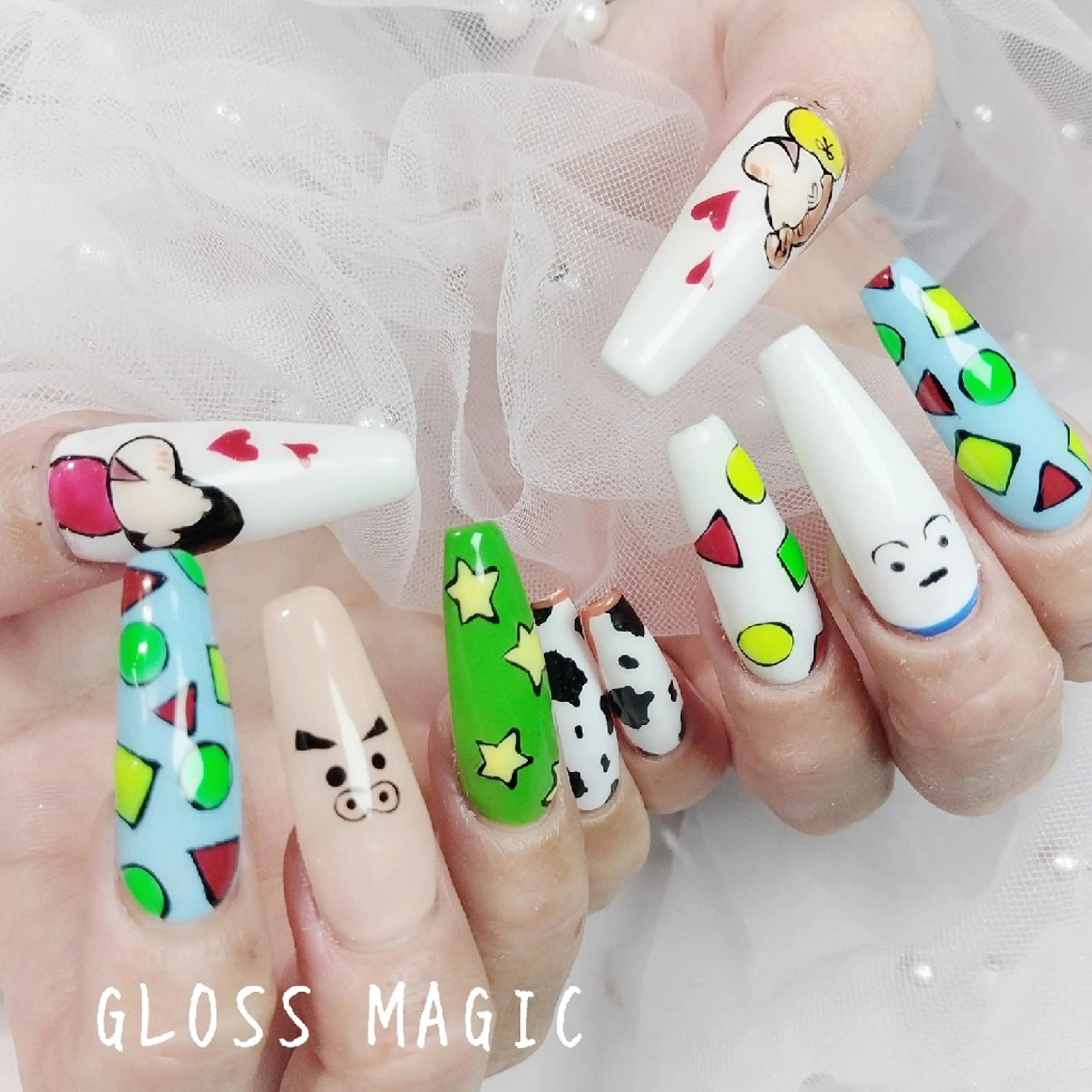 ネイル 持ち込み ハンドネイル あ きのネイルデザイン