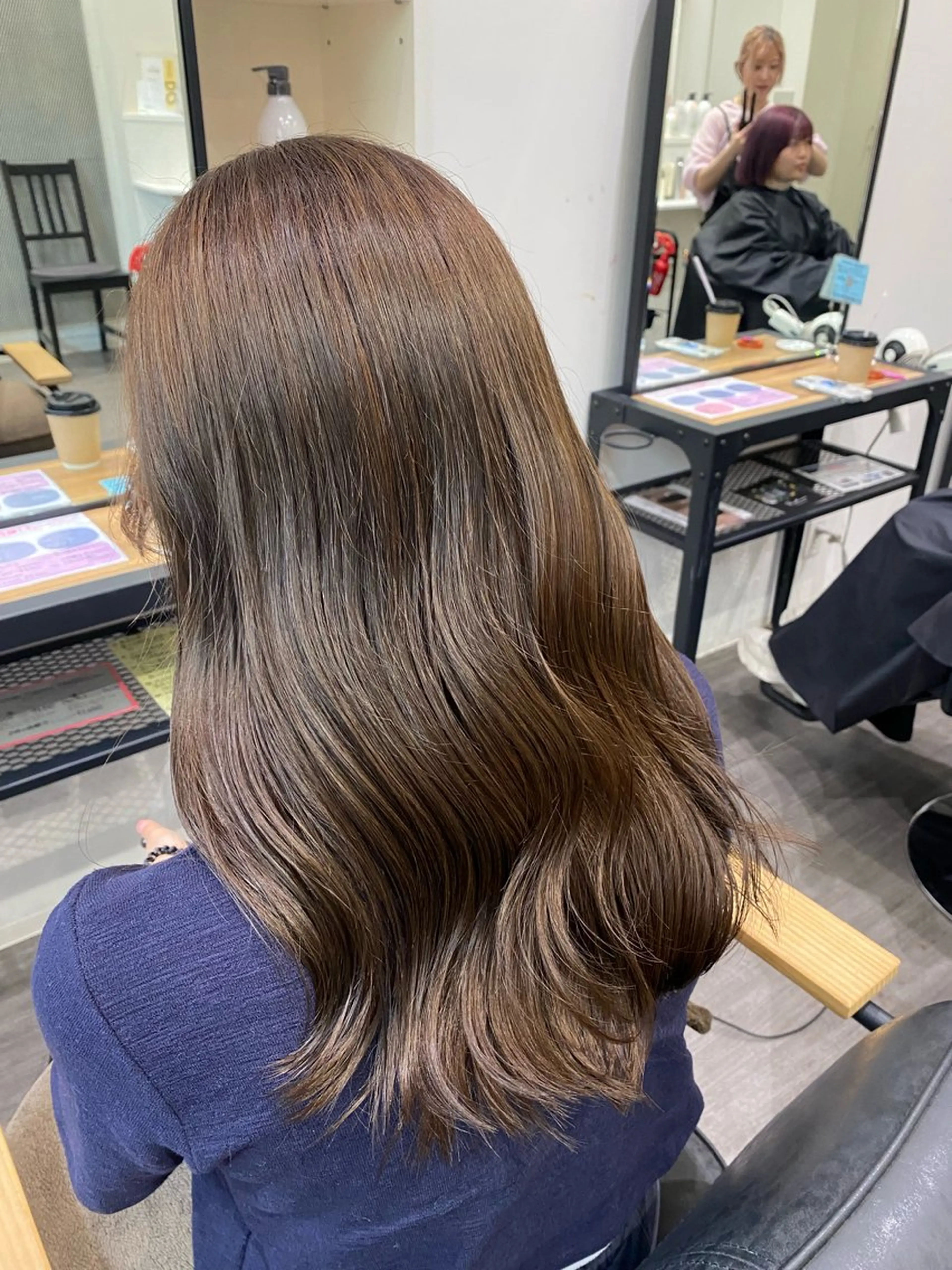 セミロング カラー ヘアアレンジ 透明感カラー ヘアカラー トリートメント cocotte 💟草間紫音💟のヘアスタイル