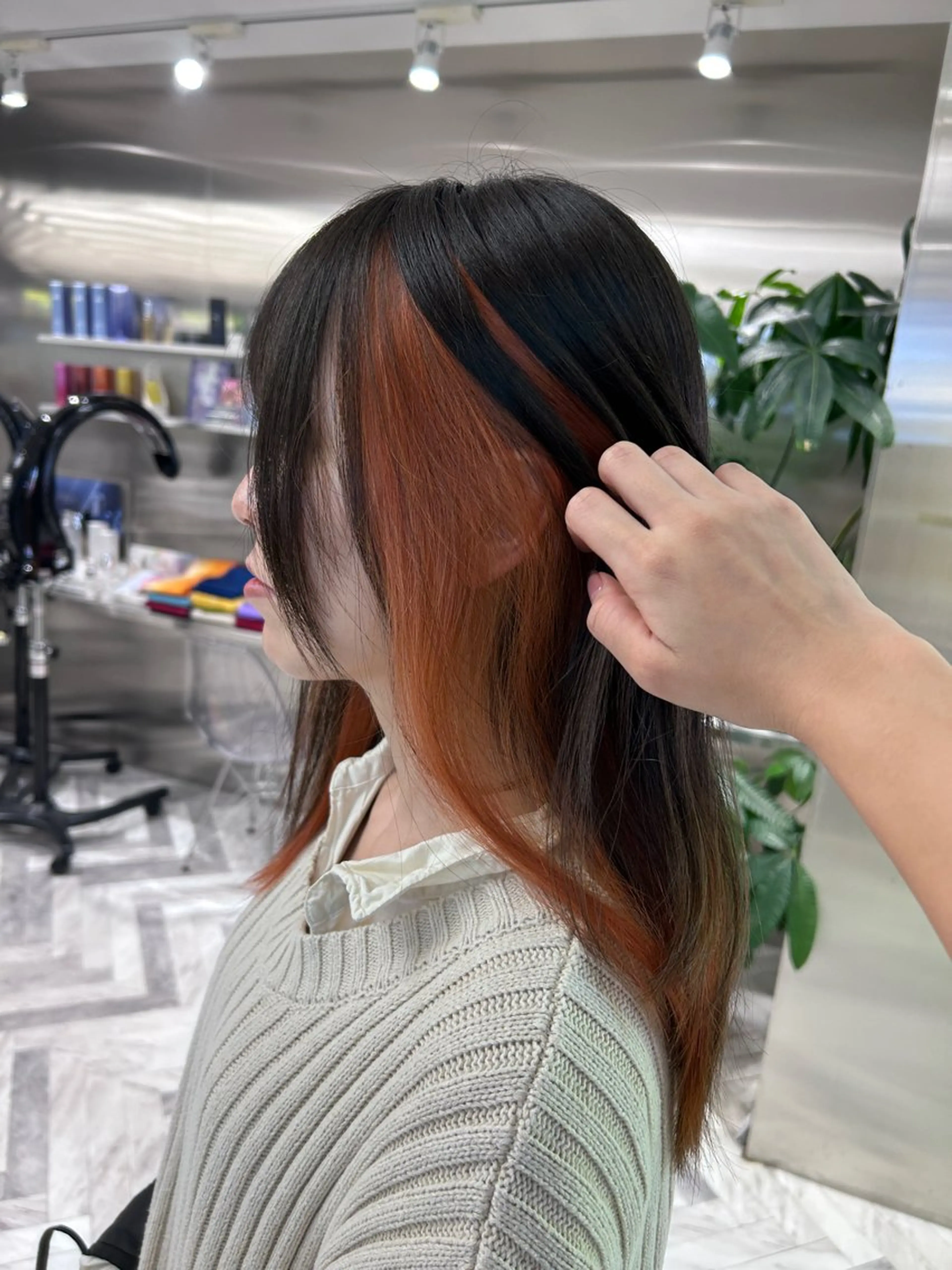 ロング カラー ヘアカラー トリートメント 冬っぽカラー/ マツエク/ゆきなのマツエク・マツパデザイン