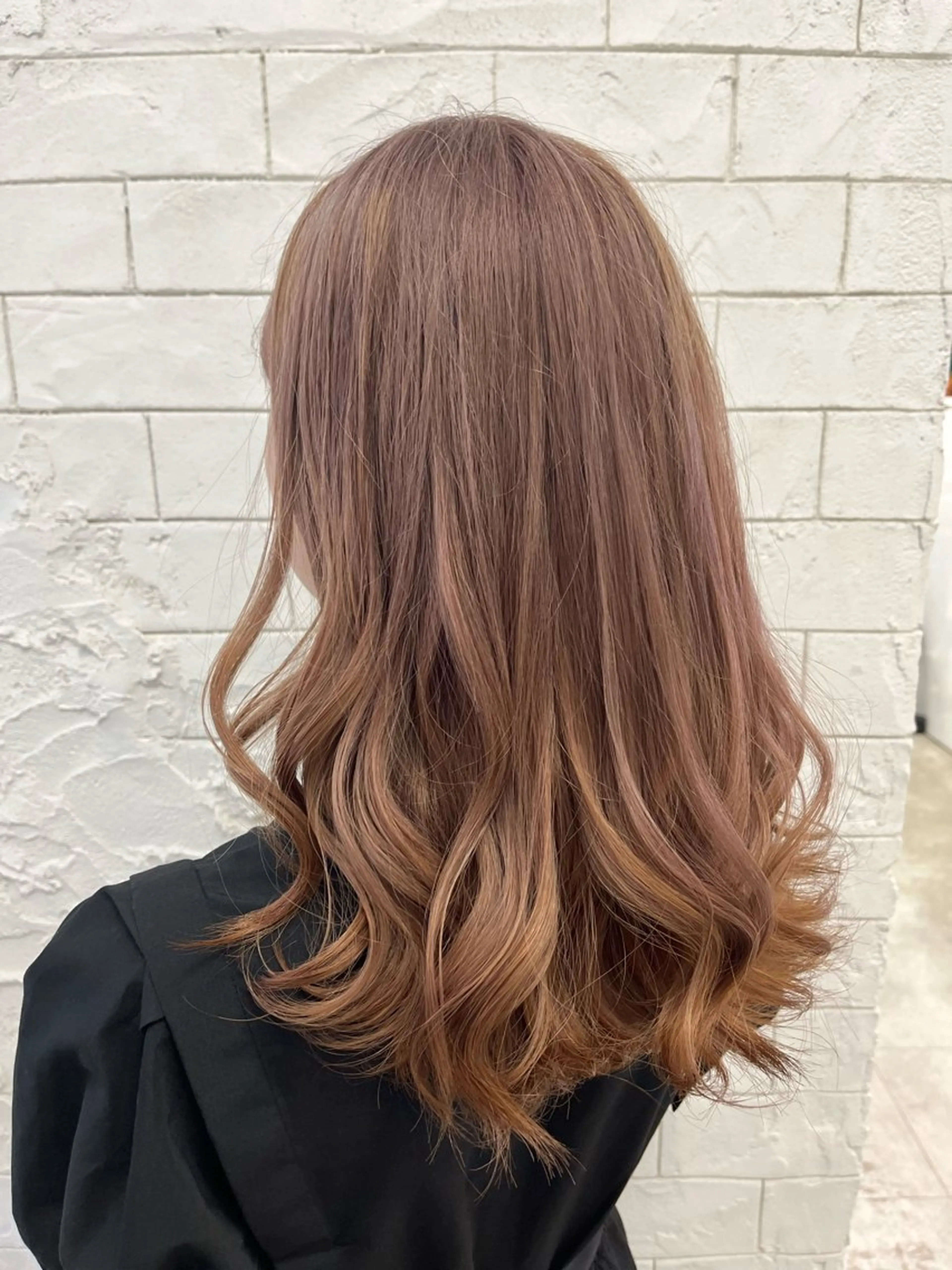 セミロング ヘアカラー archange 大井川のヘアスタイル