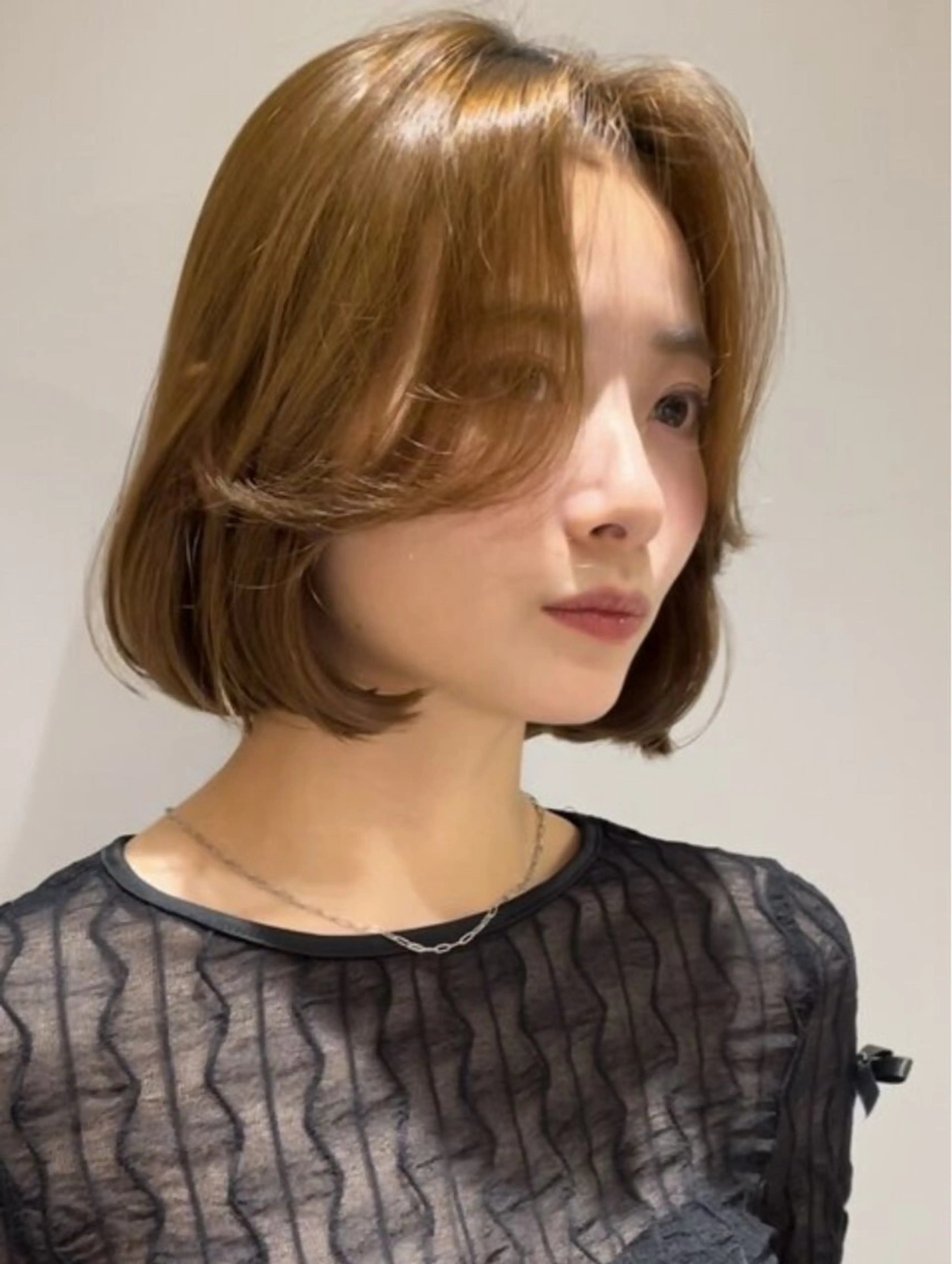 カラー ブラウンカラー ボブ ヘアカラー ARIETTA銀座2所属・🩷ARIETTA銀 座🤍 reikaのヘアスタイル