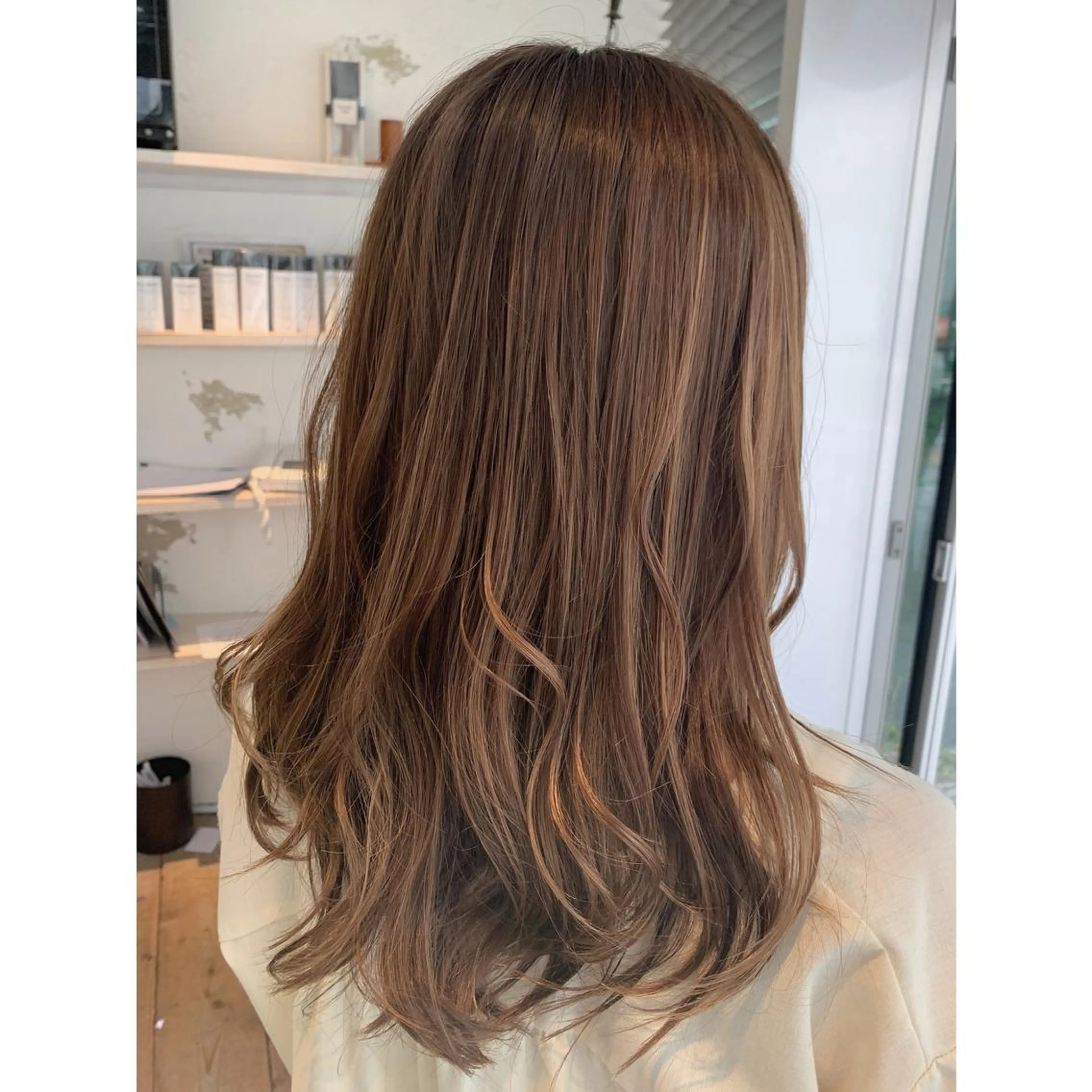 ロング カラー カット ヘアカラー fio マナミのヘアスタイル