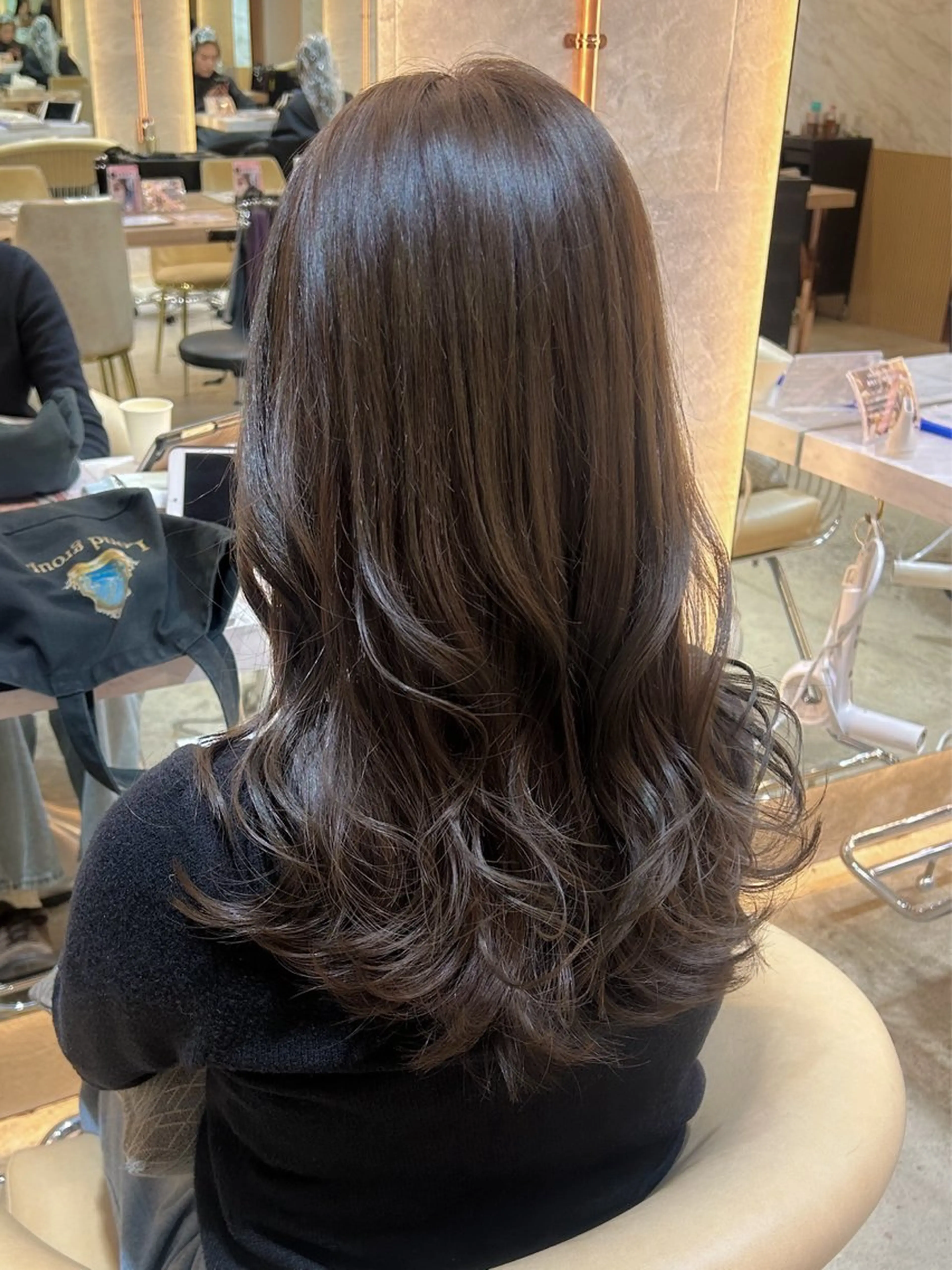 ロング カラー 透明感カラー 韓国風ヘア レイヤーカット ヘアカラー 韓国ヘア🇰🇷／艶 カラー🫧/木村和生のヘアスタイル