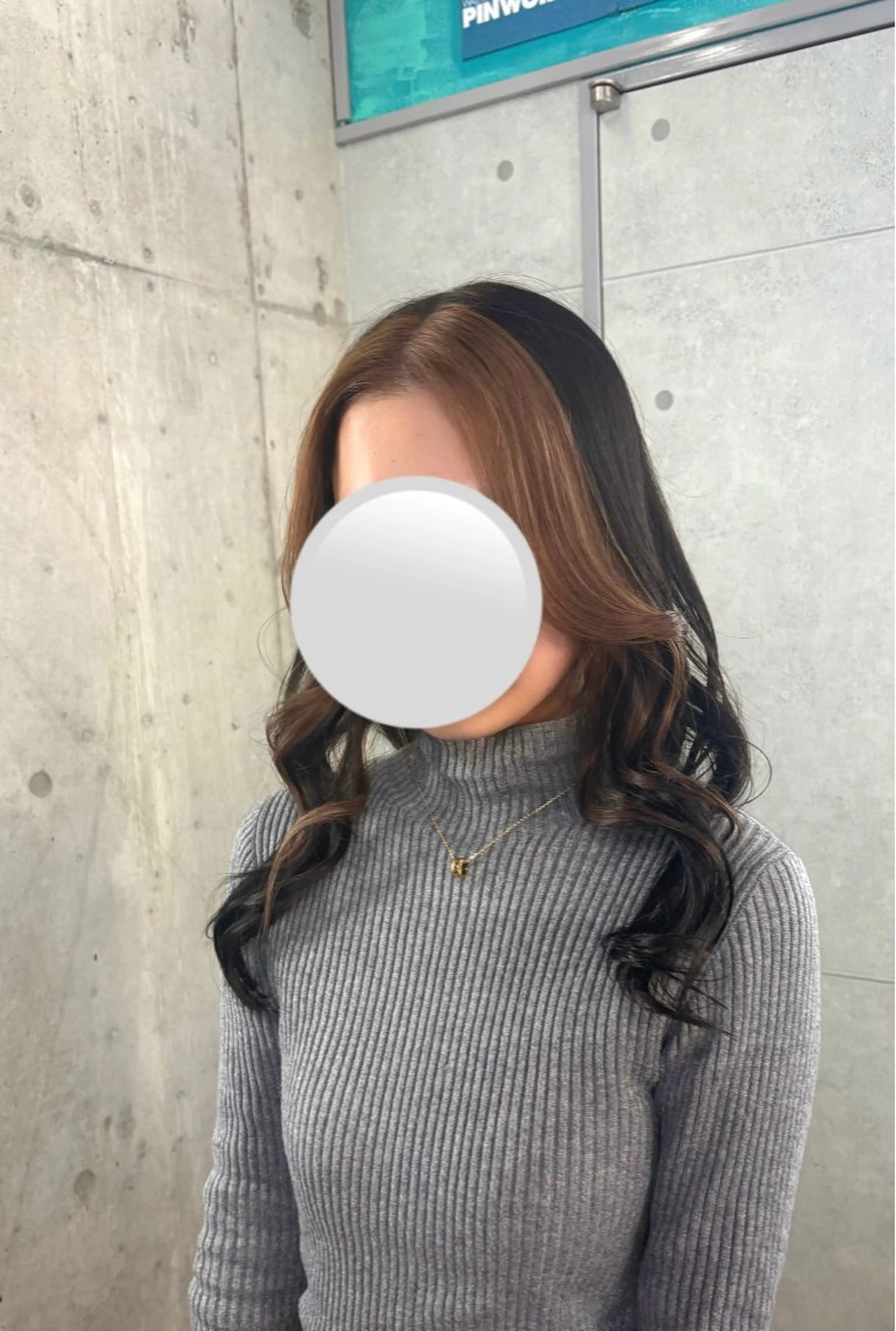 セミロング カラー ヘアカラー ドアベルヘアリビング所属・加藤志保 🎗️🫧モデル募集のヘアスタイル