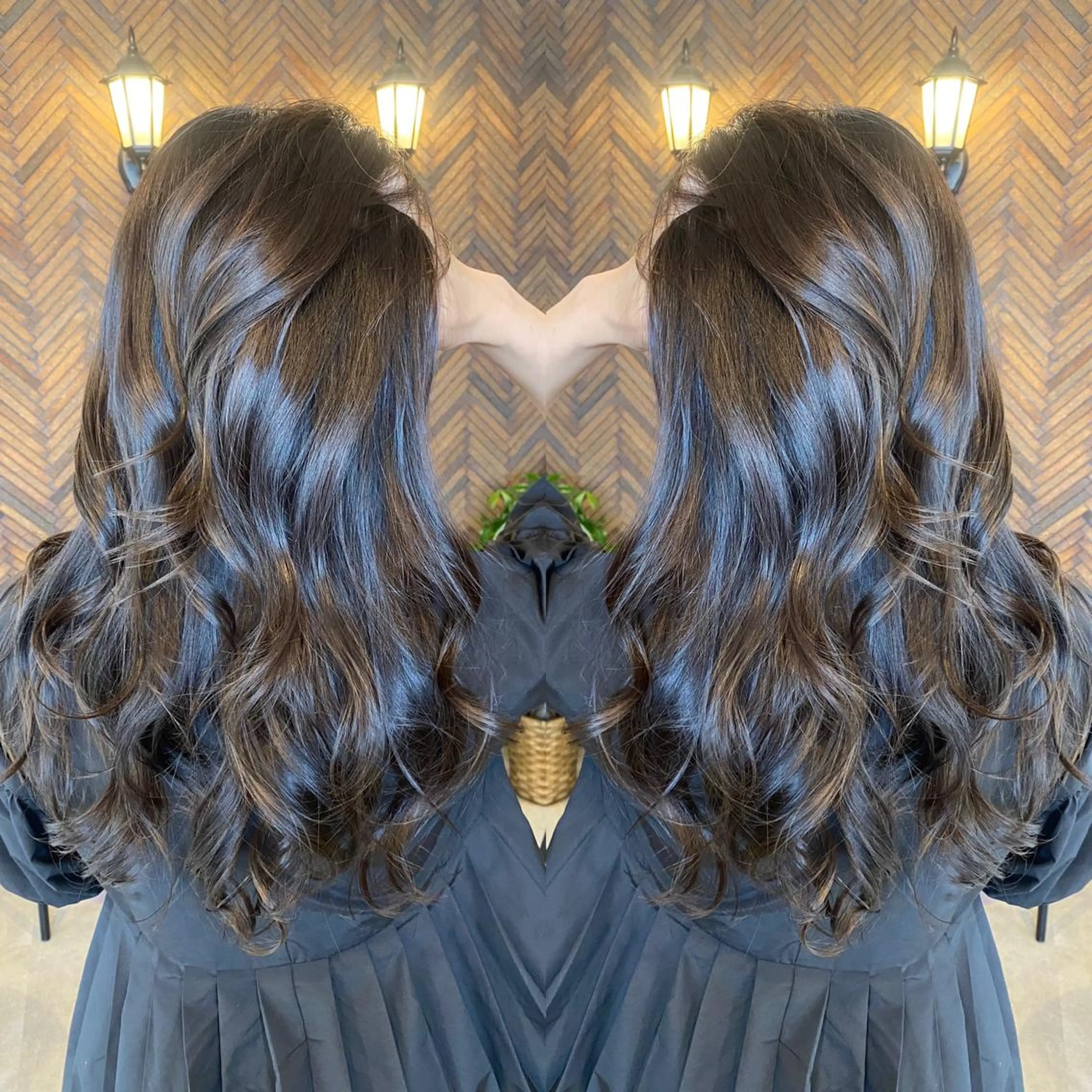 ロング カラー カット トリートメント tocca 💜石田愛結💜のヘアスタイル