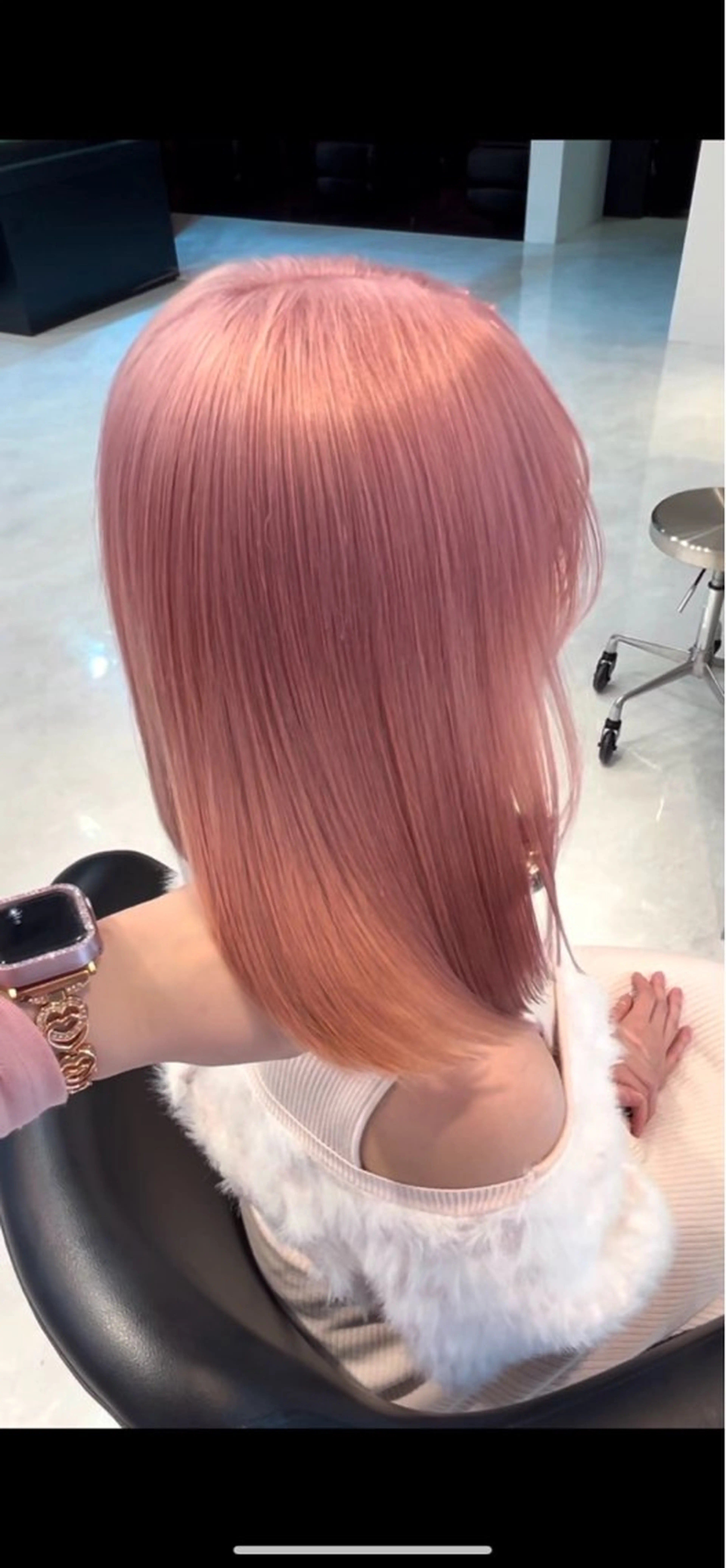 ミディアム ヘアカラー トリートメント ナナ♡レイヤーカット ♡似合わせカラーのヘアスタイル