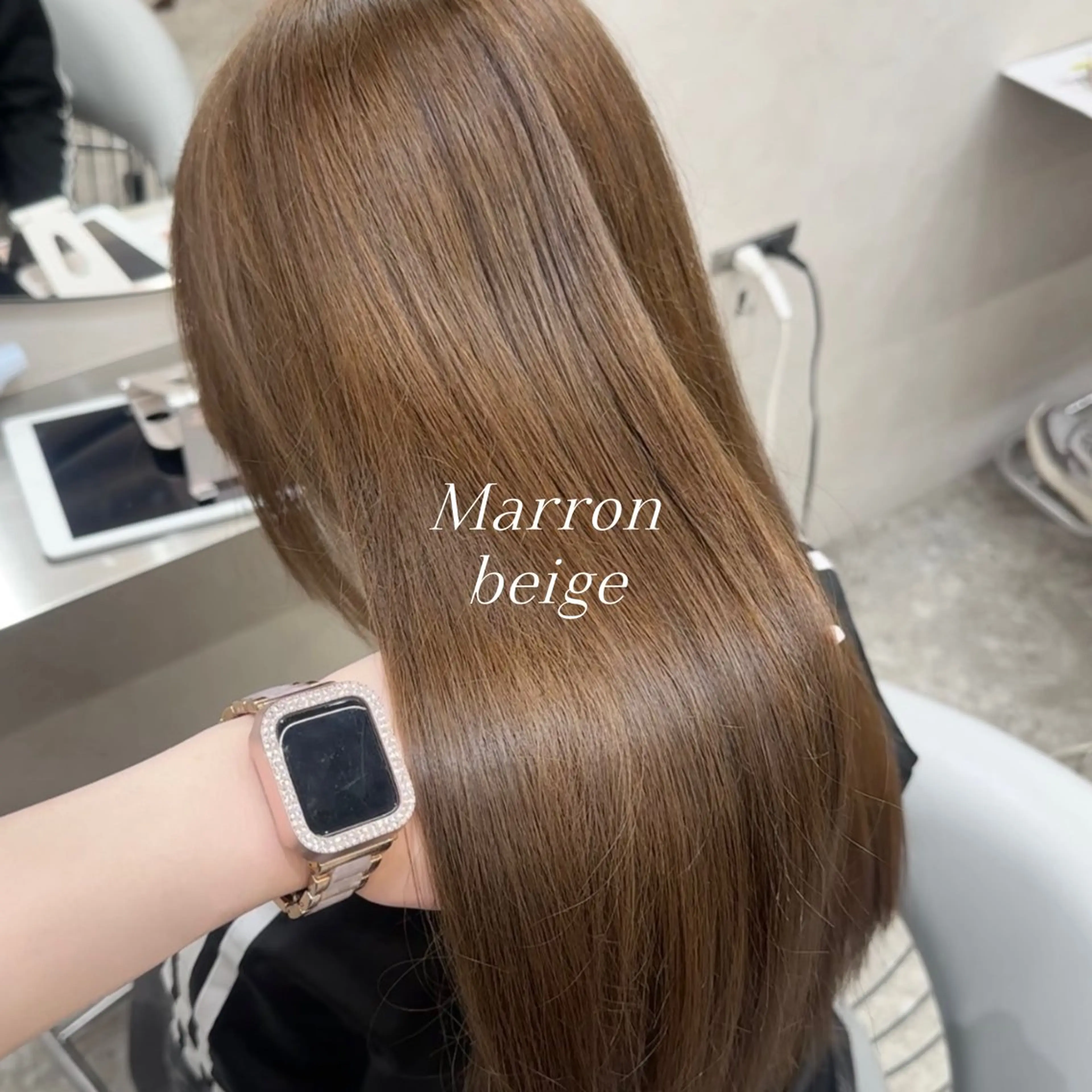 ロング カラー ベージュカラー ブリーチ ブリーチなしカラー トリートメント カット ヘアカラー トリートメント hina🎀新宿/ エクステ/girlyのヘアスタイル