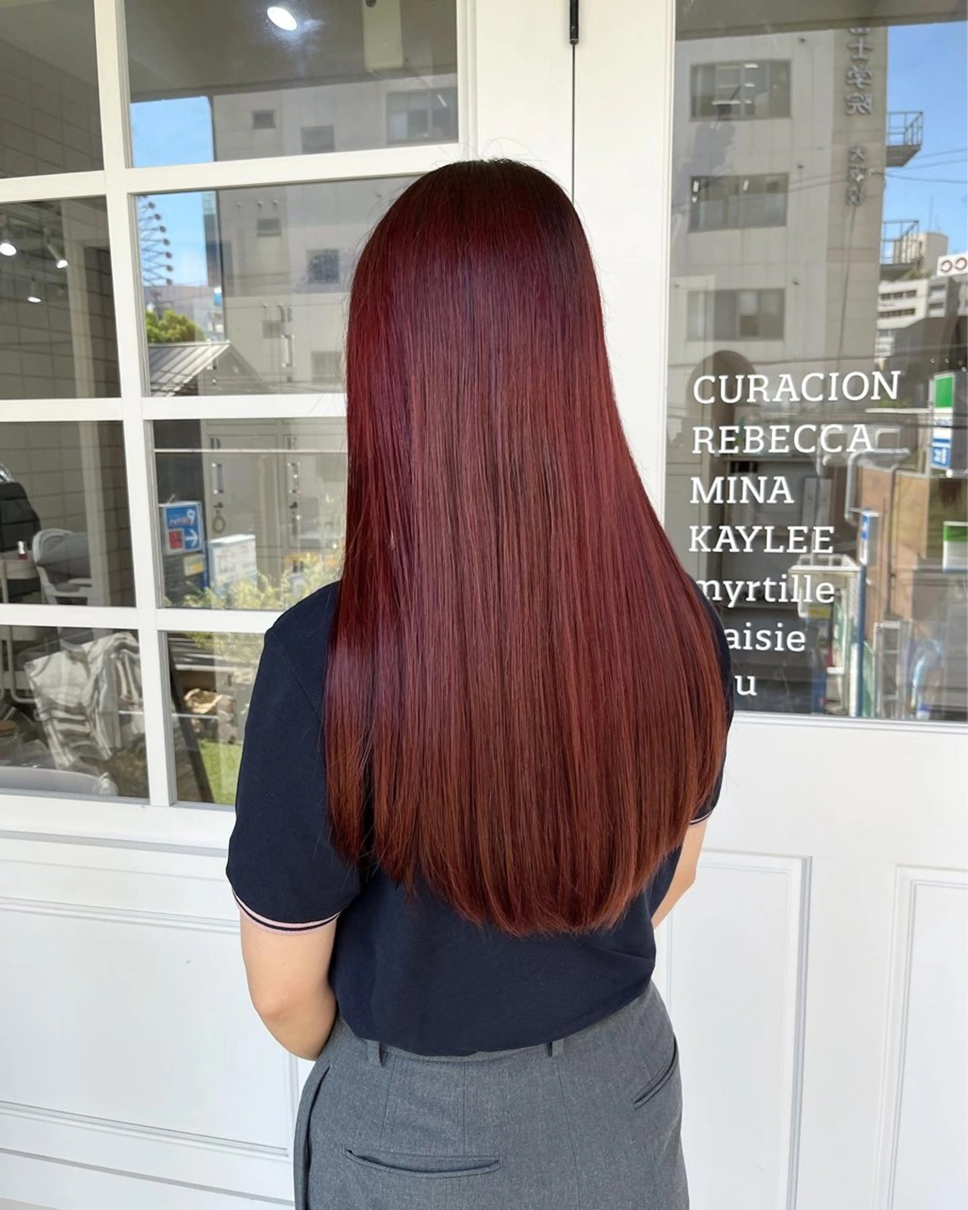 ロング カラー 𝗺𝗶𝗸𝘂♡ 似合わせ🎀のヘアスタイル