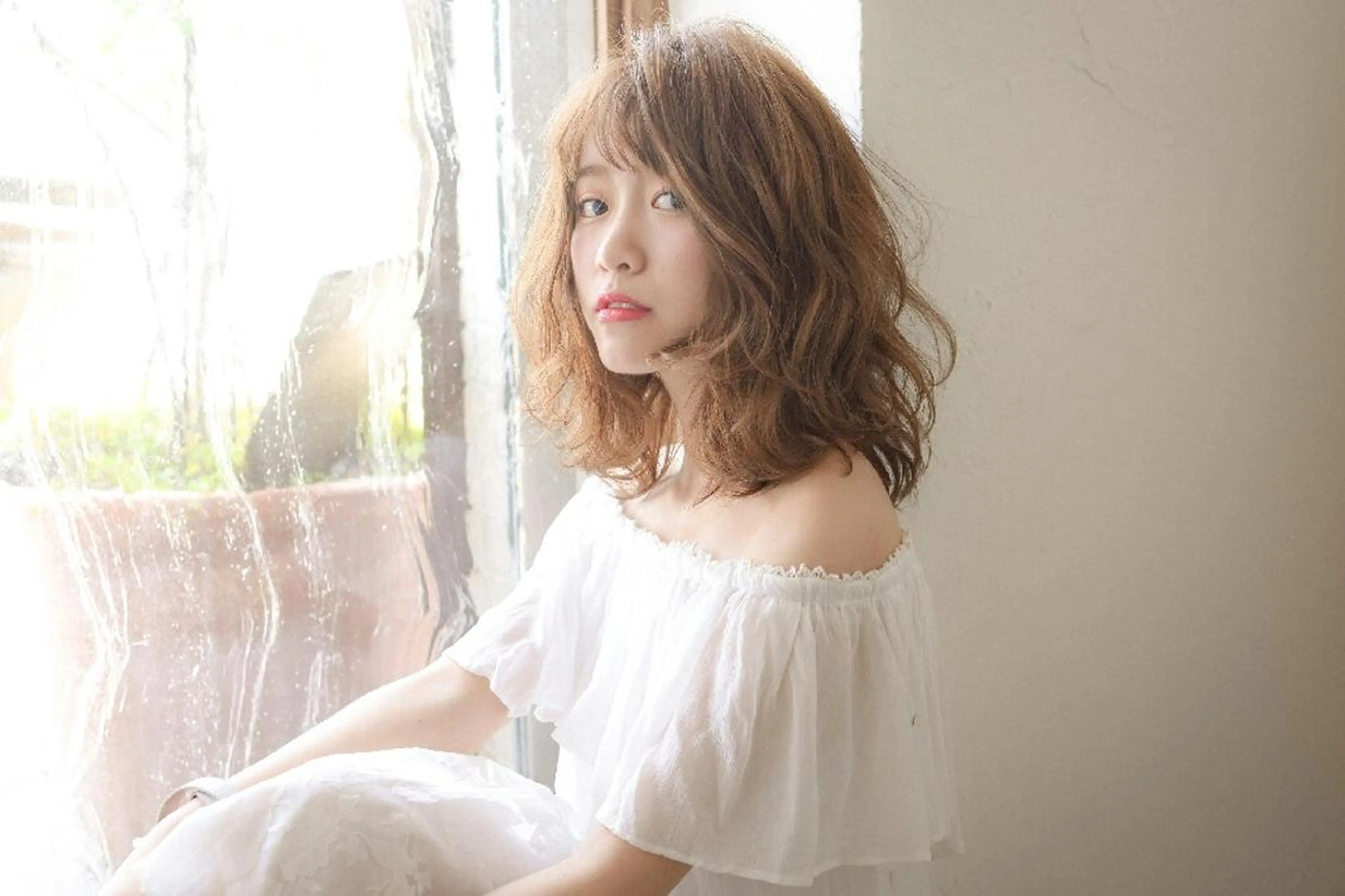 ミディアム ショート セミロング ロング カラー belta 姫路山吹 カラーモデル募集のヘアスタイル