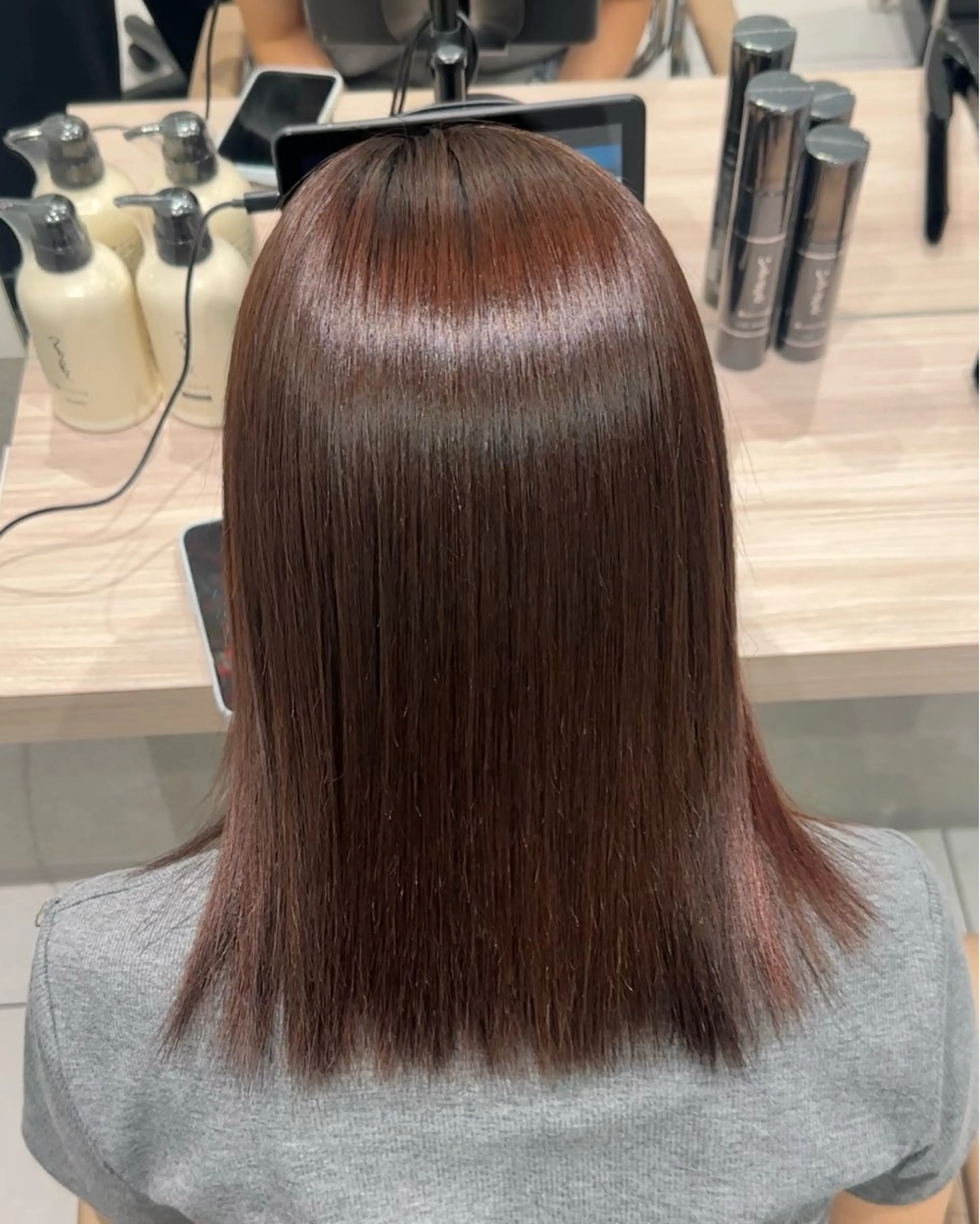 ミディアム 縮毛矯正 🫧髪質改善🫧 マツモトのヘアスタイル