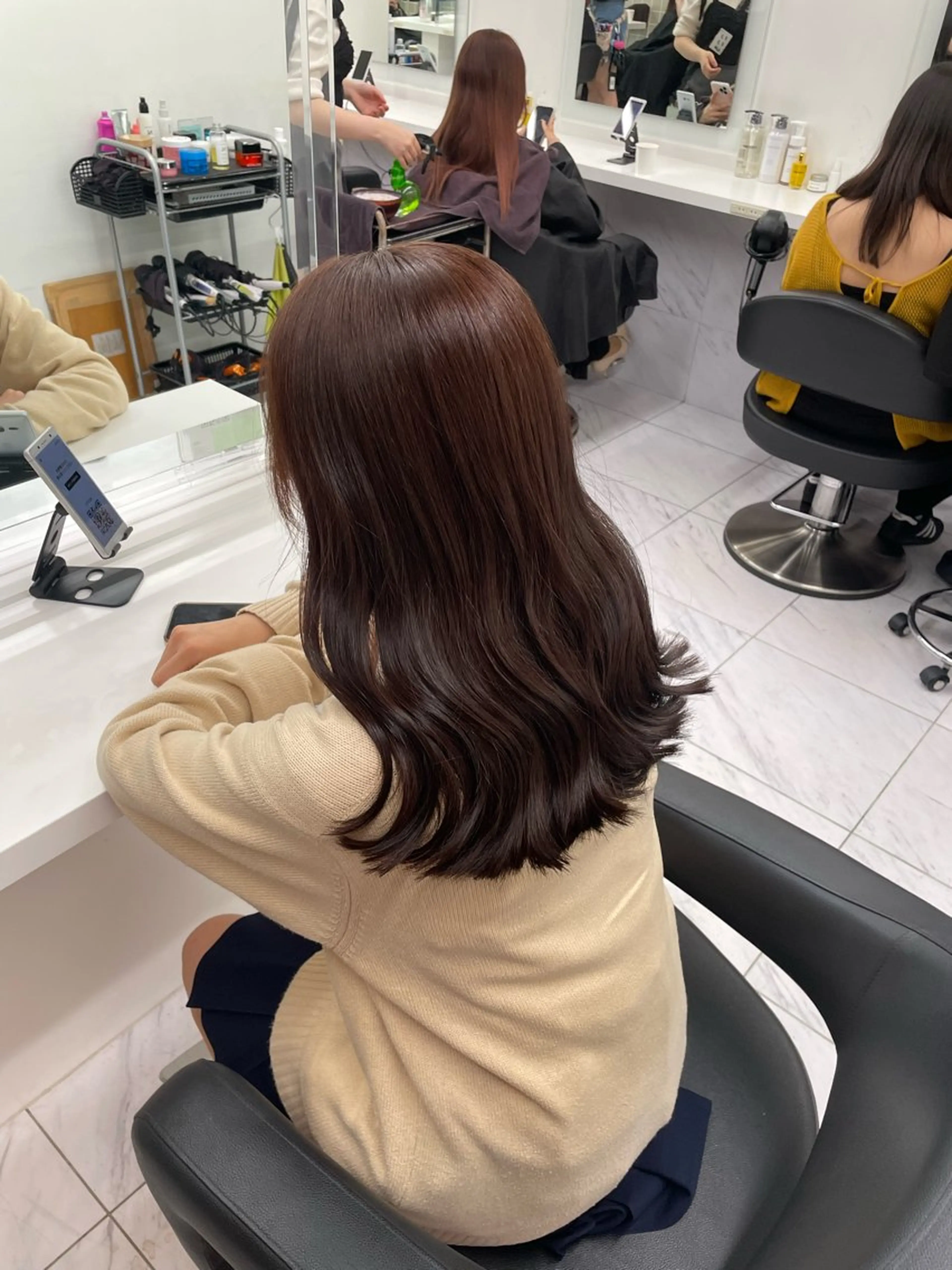 ロング カラー ヘアアレンジ ヘアカラー トリートメント ヘアセット 💗横浜美容室 💗HARUNAのヘアスタイル