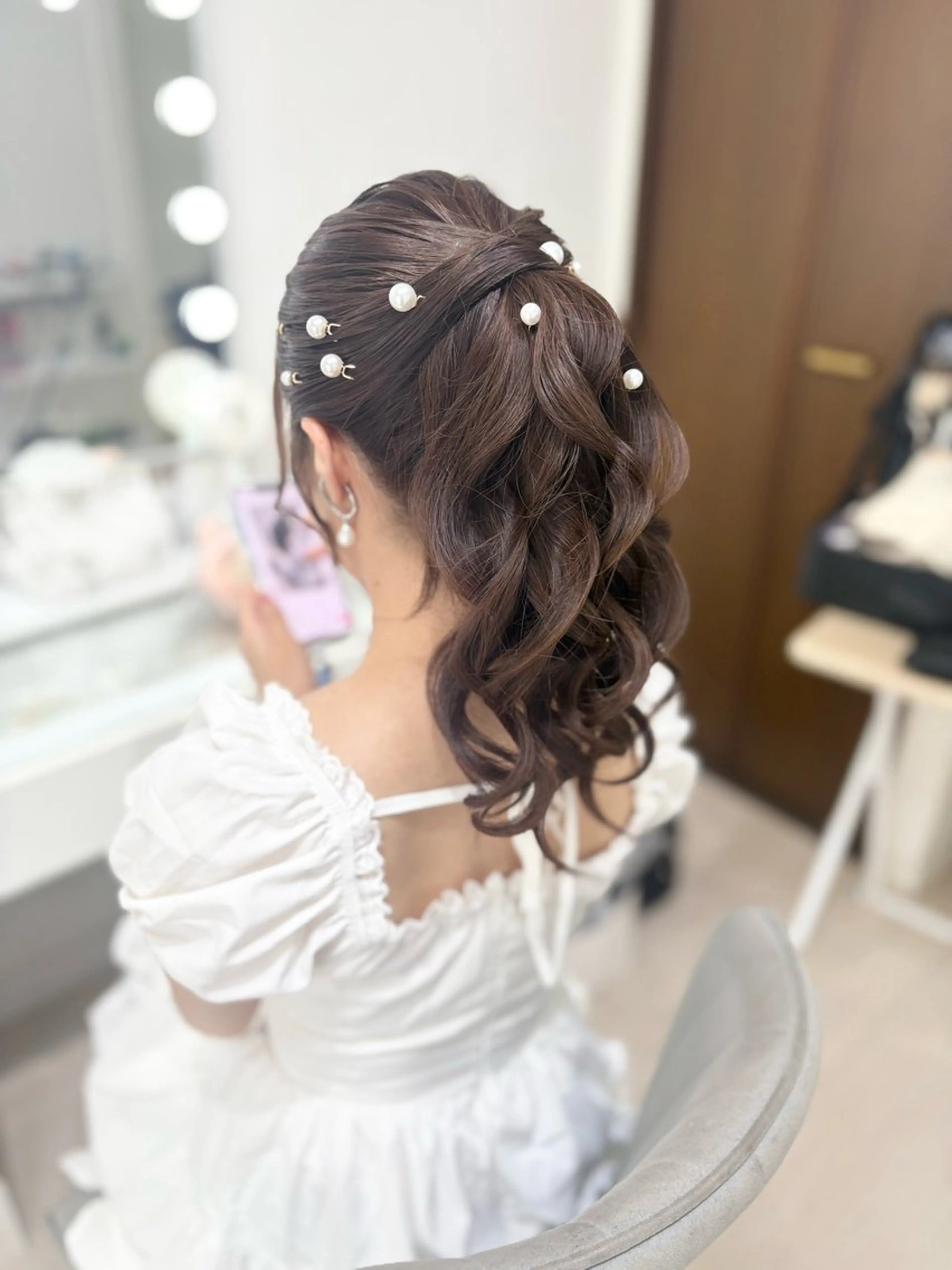 ヘアアレンジ ポニーテール ヘアセット ヘアセットサロン /上坪愛美のヘアスタイル