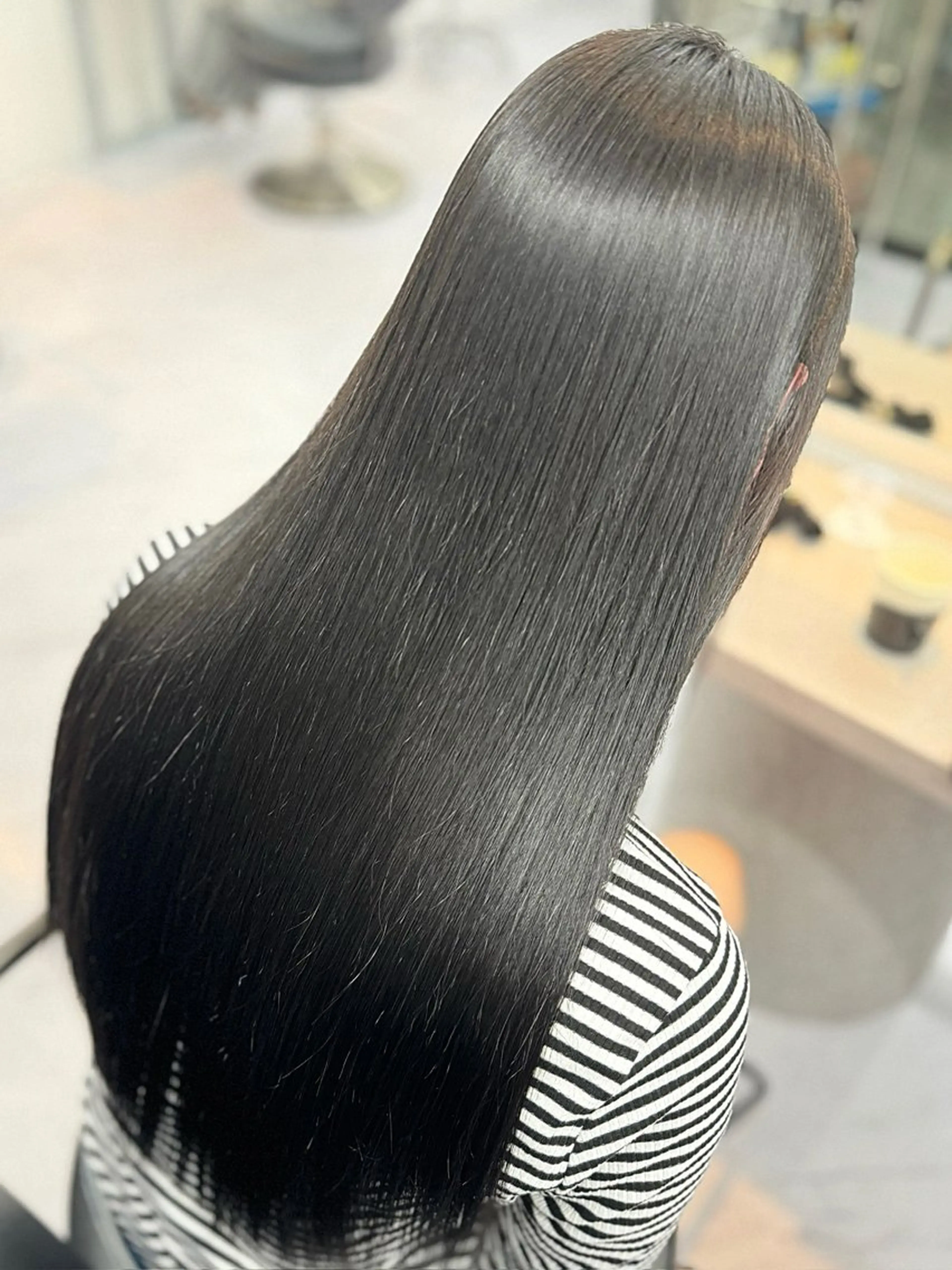 セミロング カット 縮毛矯正 トリートメント 野口聖矢/縮毛矯正 髪質改善/ViVIEのヘアスタイル