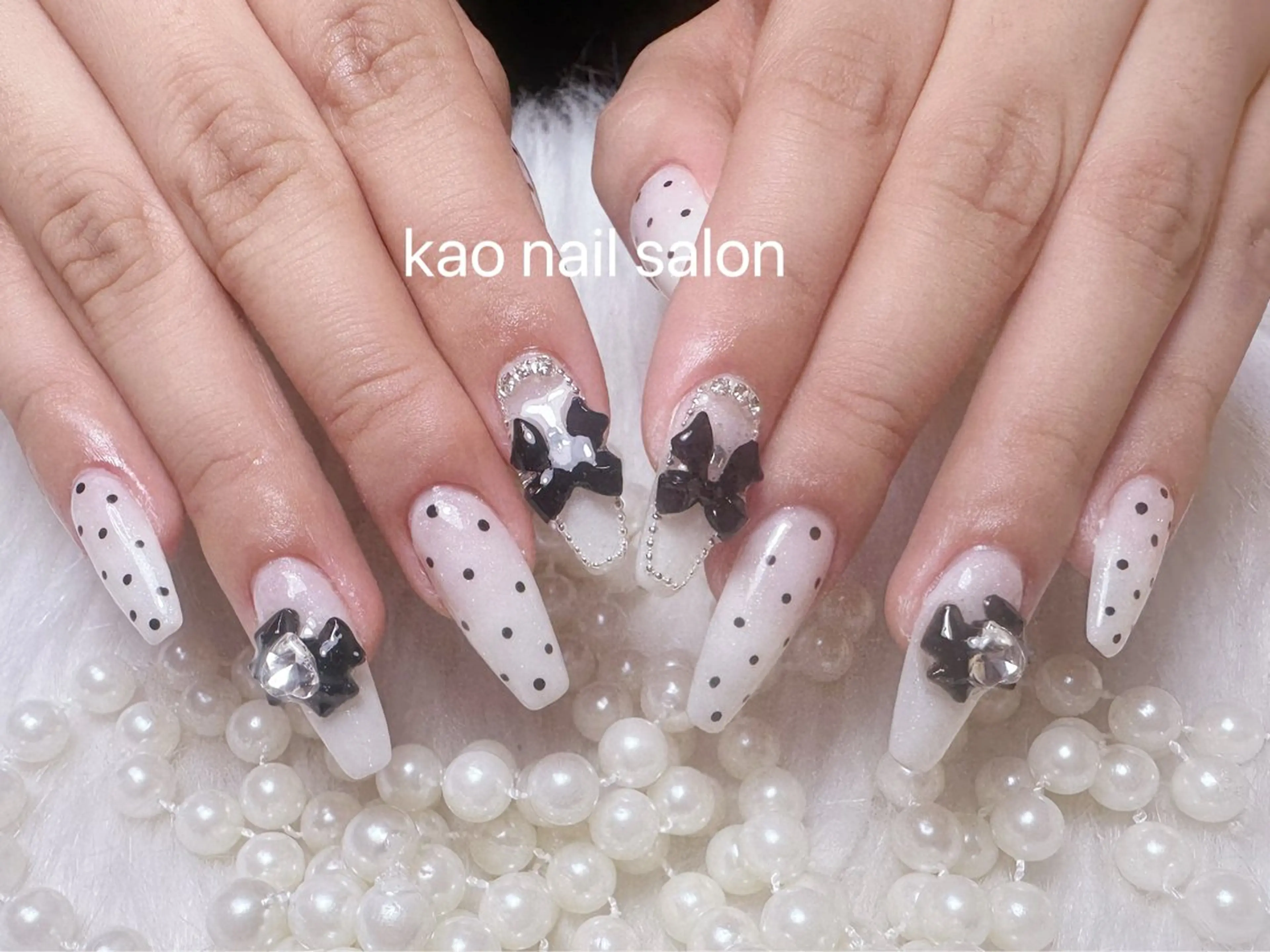 ネイル ハンドネイル kao nail マグネット/長さだしのネイルデザイン