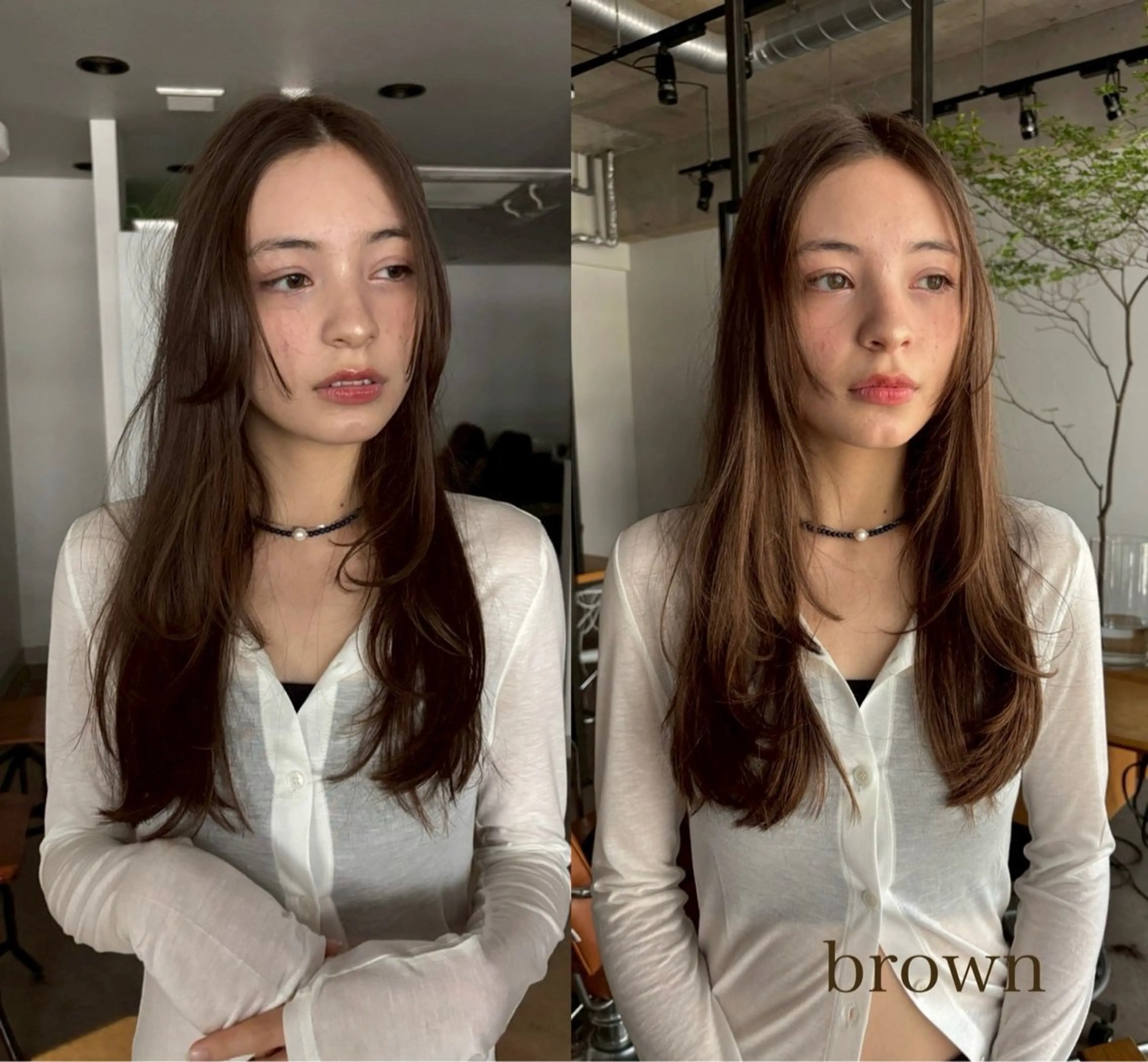 カラー miku/天神 艶カラーのヘアスタイル